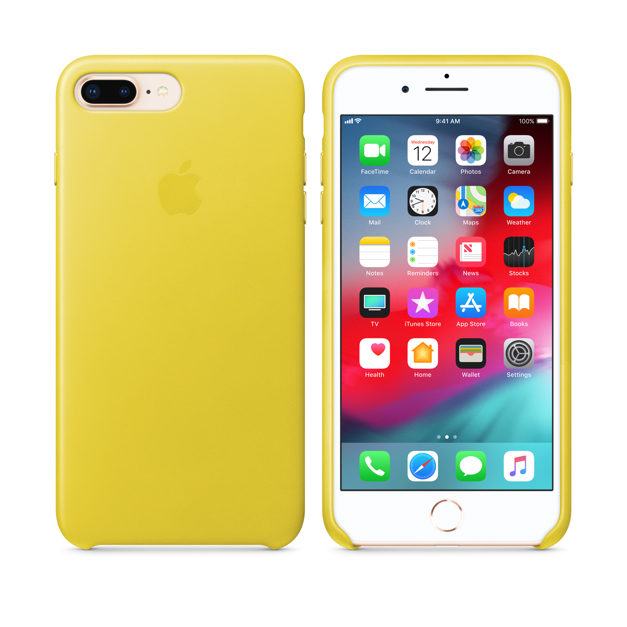 iPhone 8 Plus / 7 Plus Leather Case — Spring Yellow