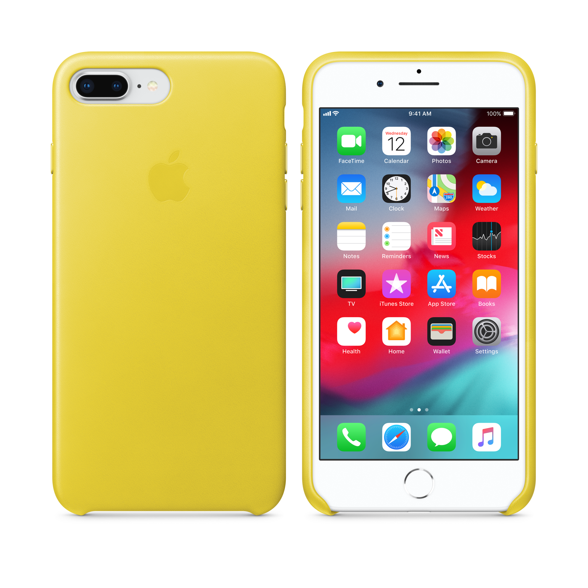 iPhone 8 Plus / 7 Plus Leather Case — Spring Yellow