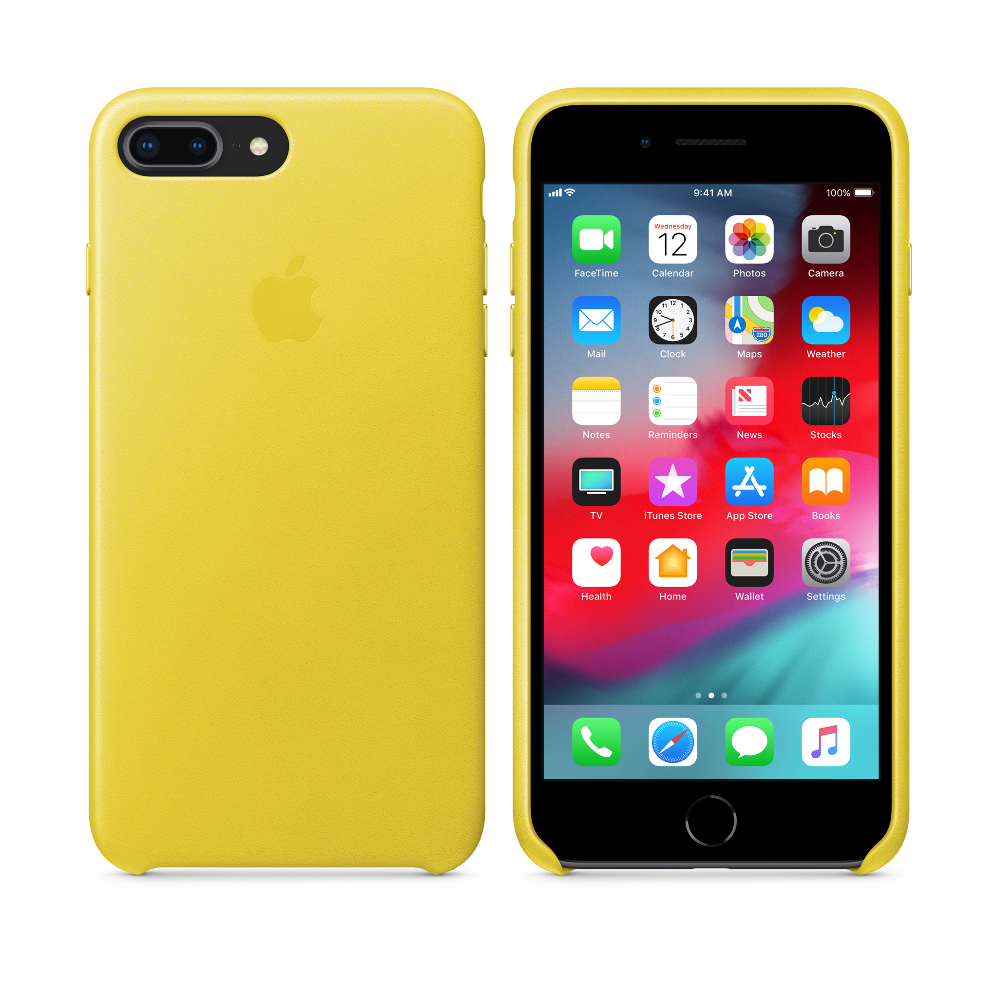iPhone 8 Plus / 7 Plus Leather Case — Spring Yellow