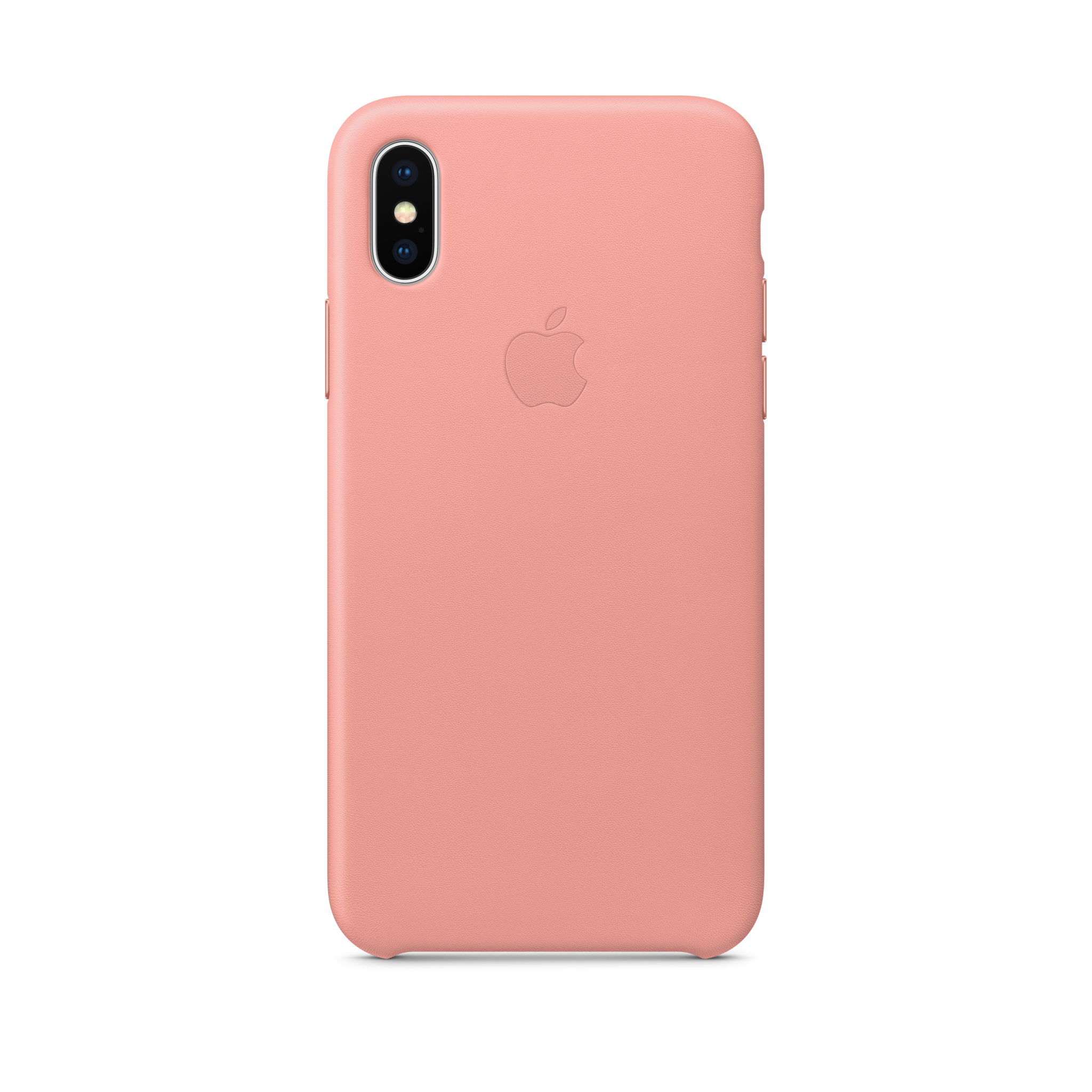 iPhone X Leather Case — Soft Pink