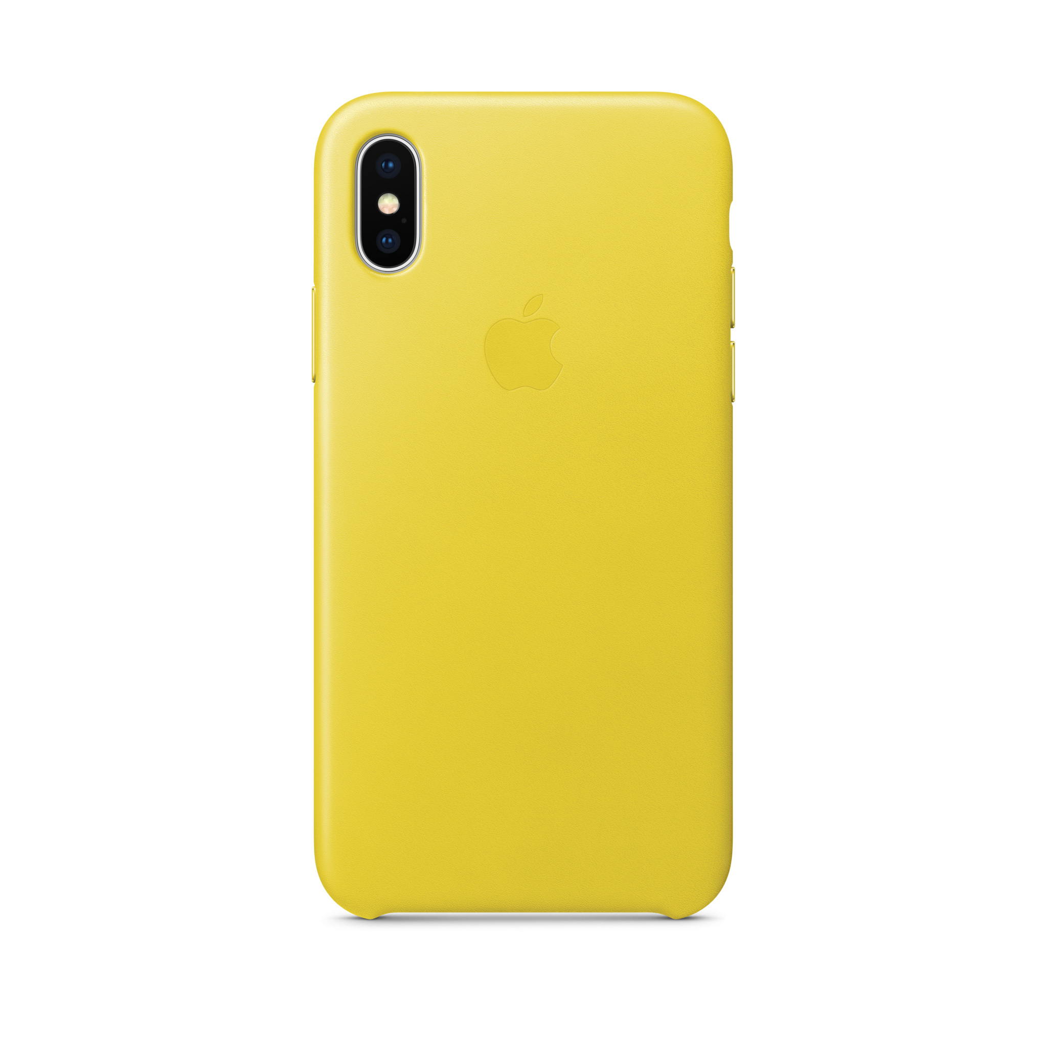 iPhone X Leather Case — Spring Yellow