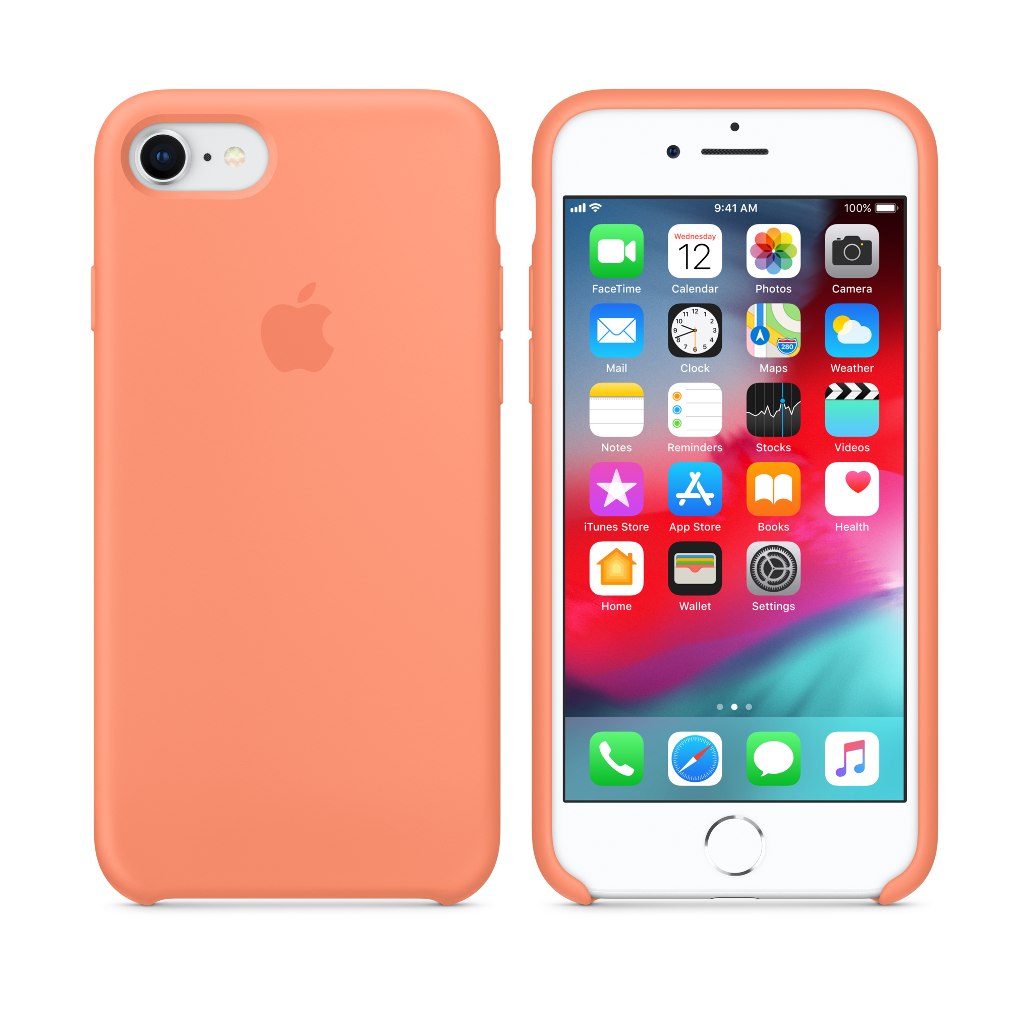 iPhone 8 / 7 Silicone Case — Peach