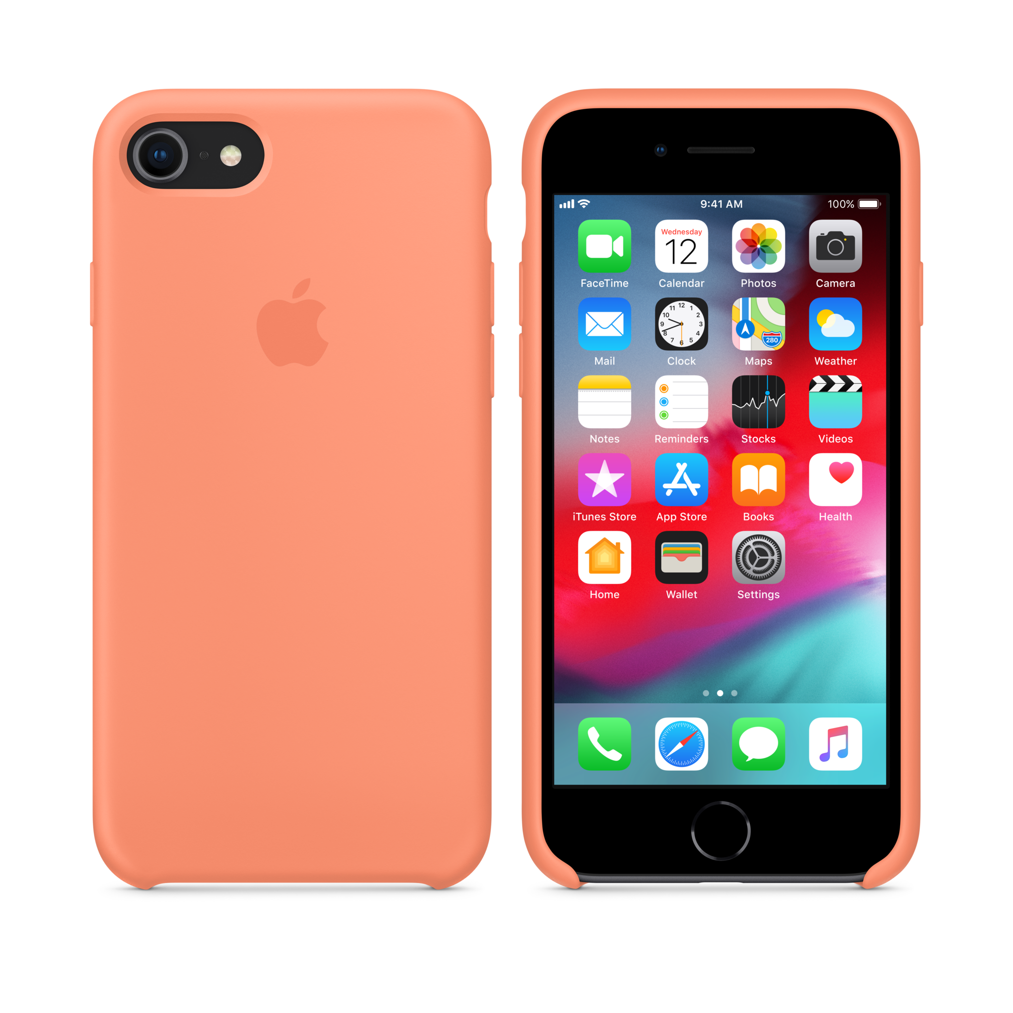 iPhone 8 / 7 Silicone Case — Peach