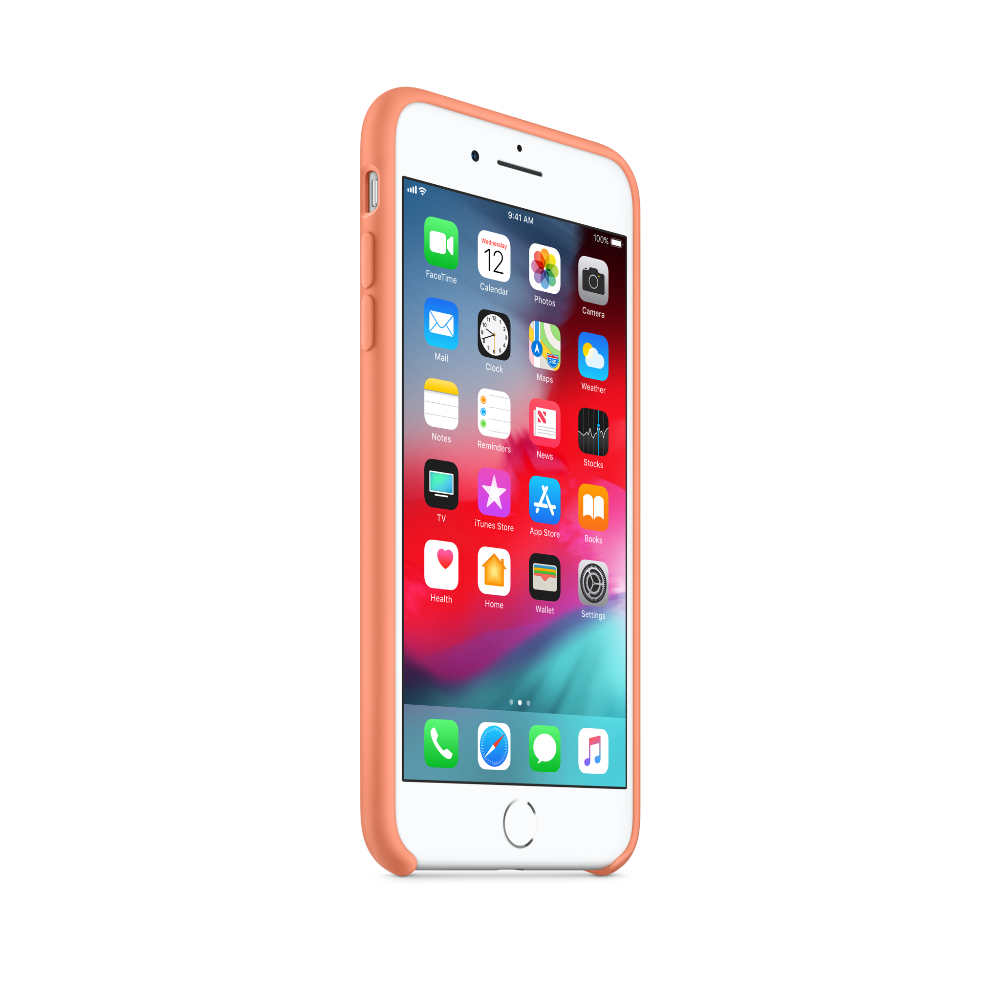 iPhone 8 Plus / 7 Plus Silicone Case — Peach