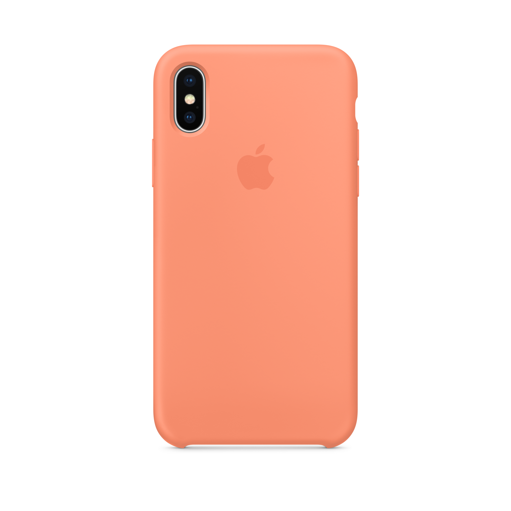 iPhone X Silicone Case — Peach