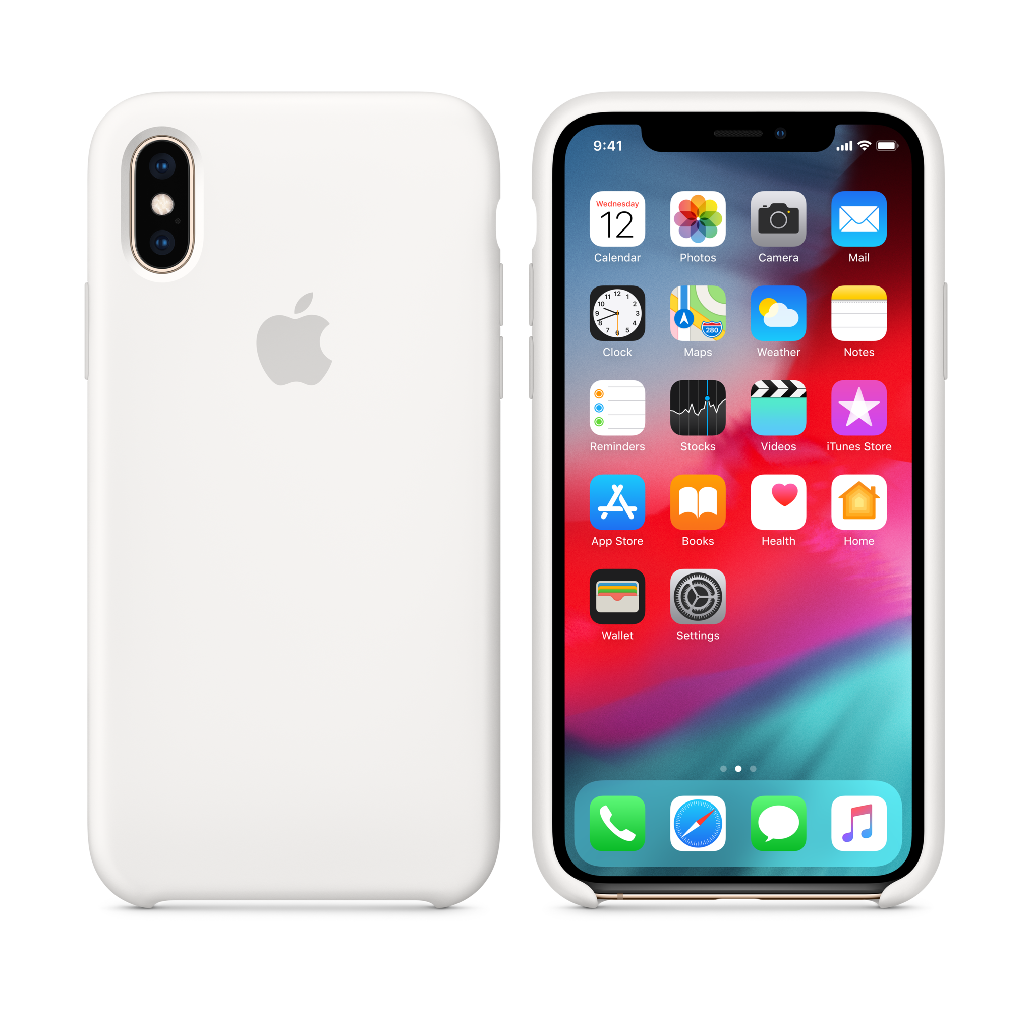 iPhone XS Silicone Case — White