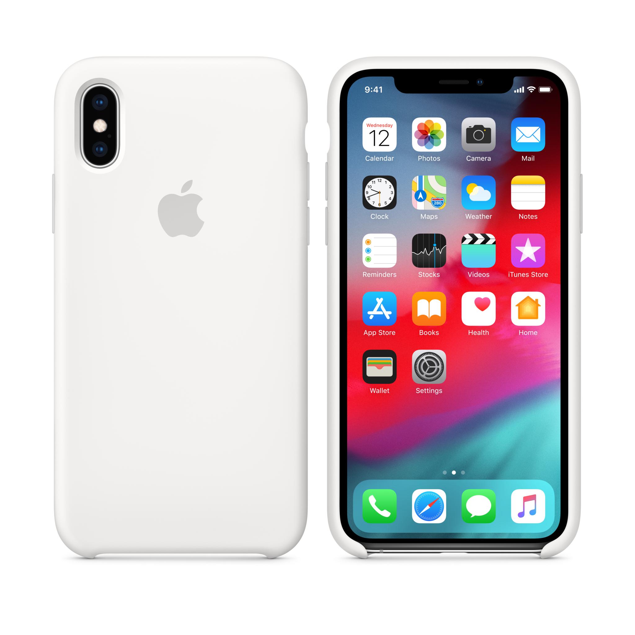 iPhone XS Silicone Case — White
