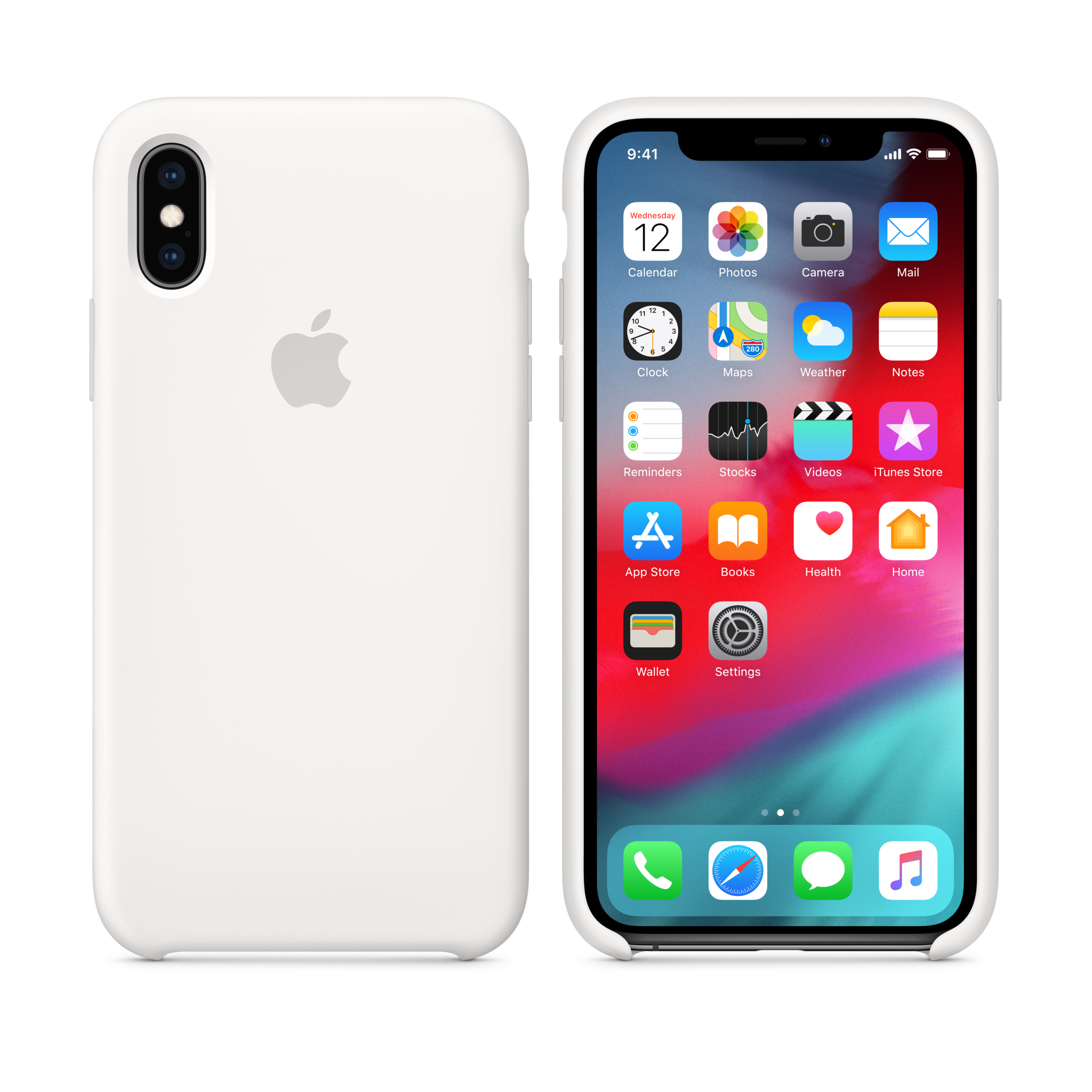 iPhone XS Silicone Case — White