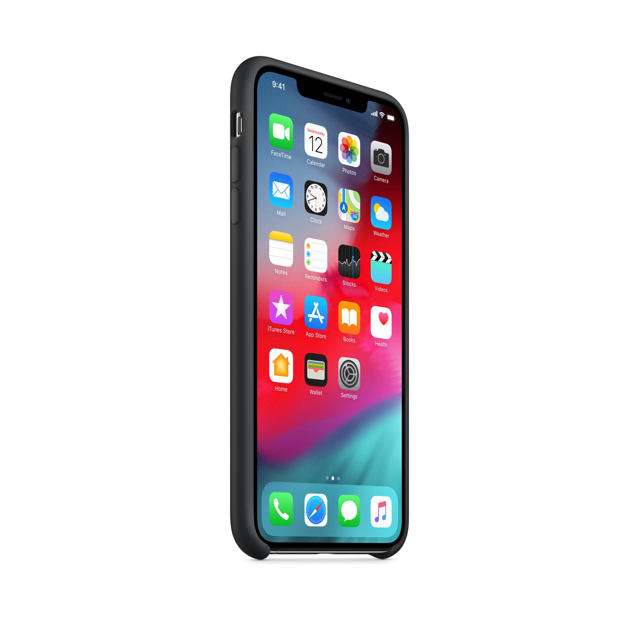 iPhone XS Max Silicone Case — Black