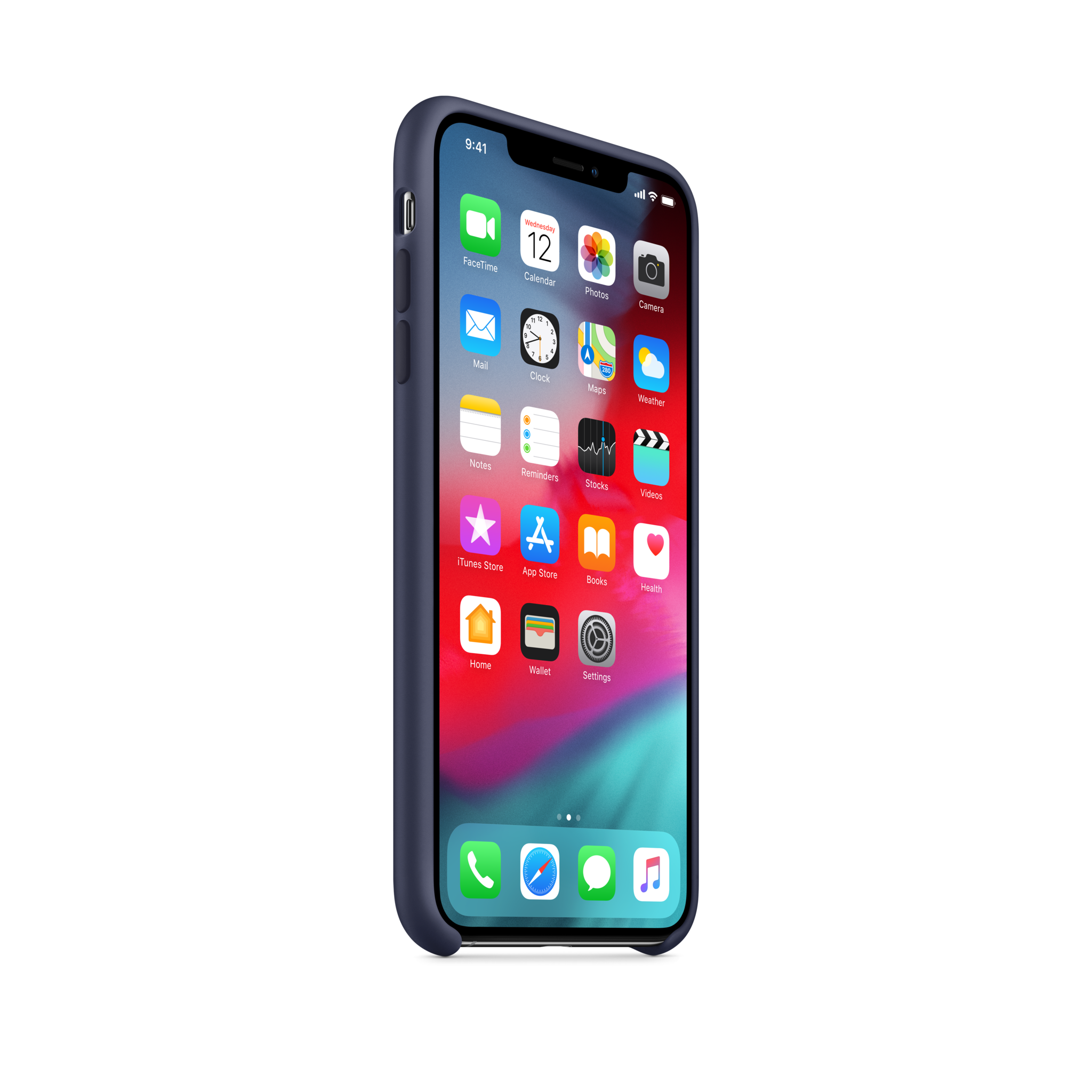 iPhone XS Max Silicone Case — Midnight Blue