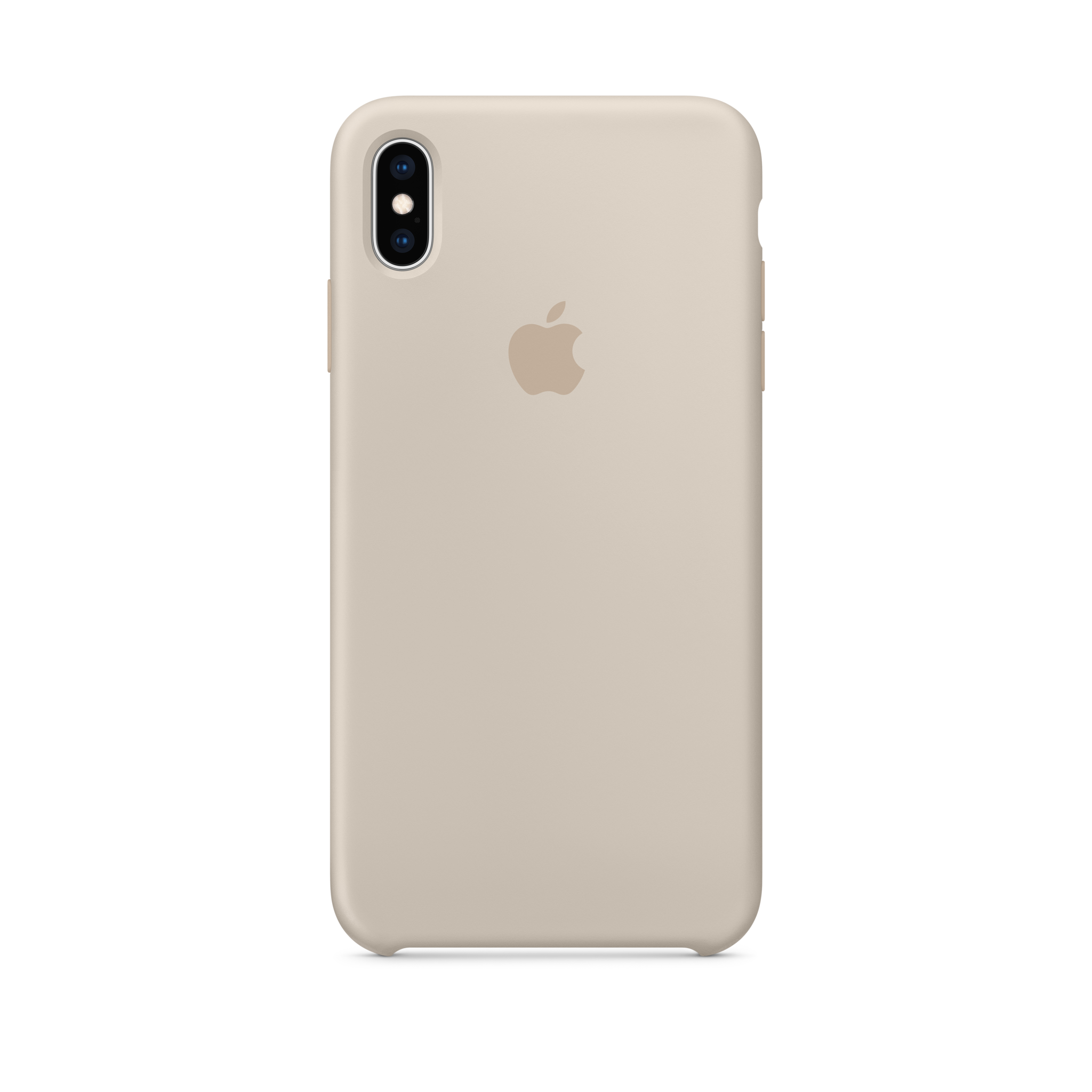 iPhone XS Max Silicone Case — Stone