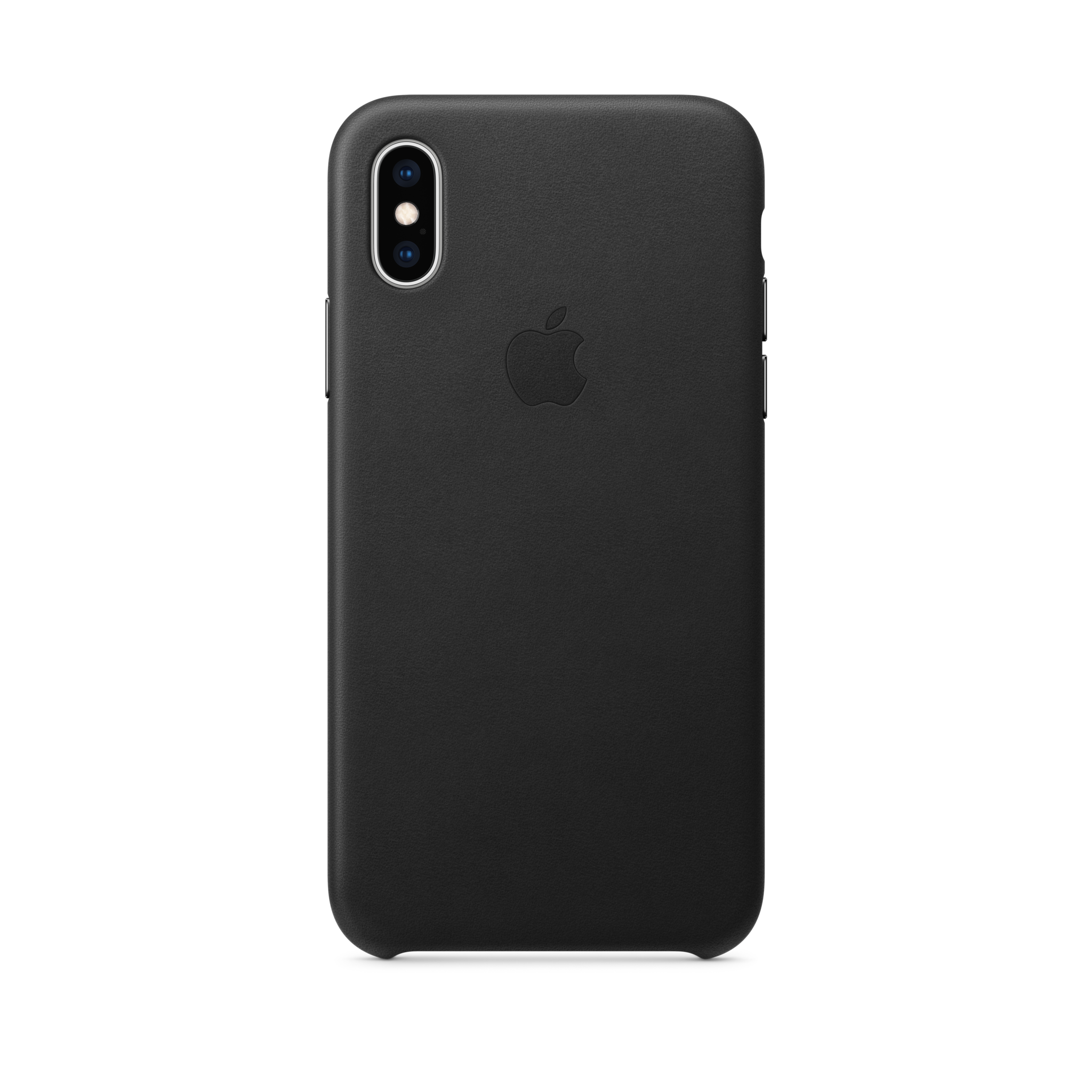 iPhone XS Leather Case — Black