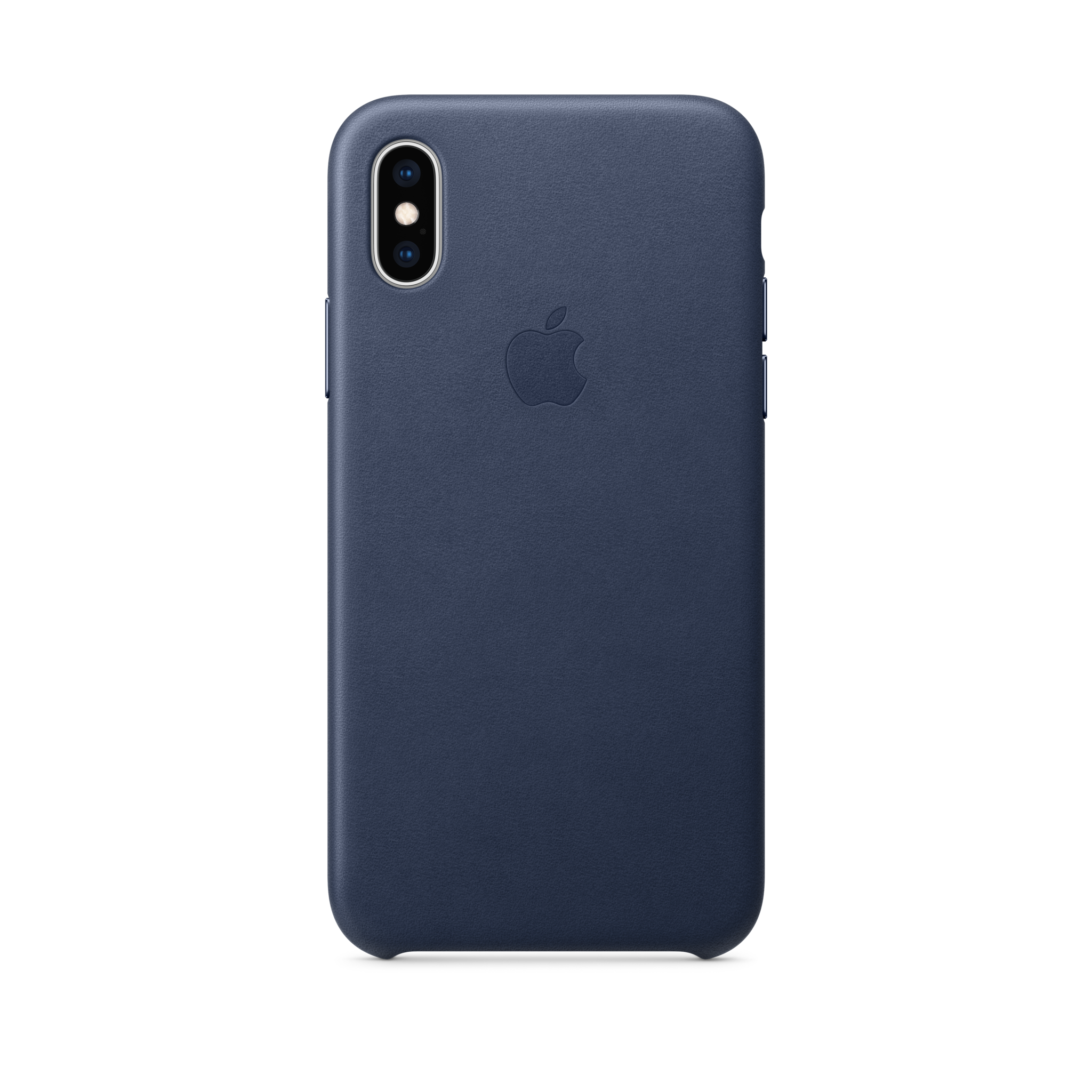 iPhone XS Leather Case — Midnight Blue