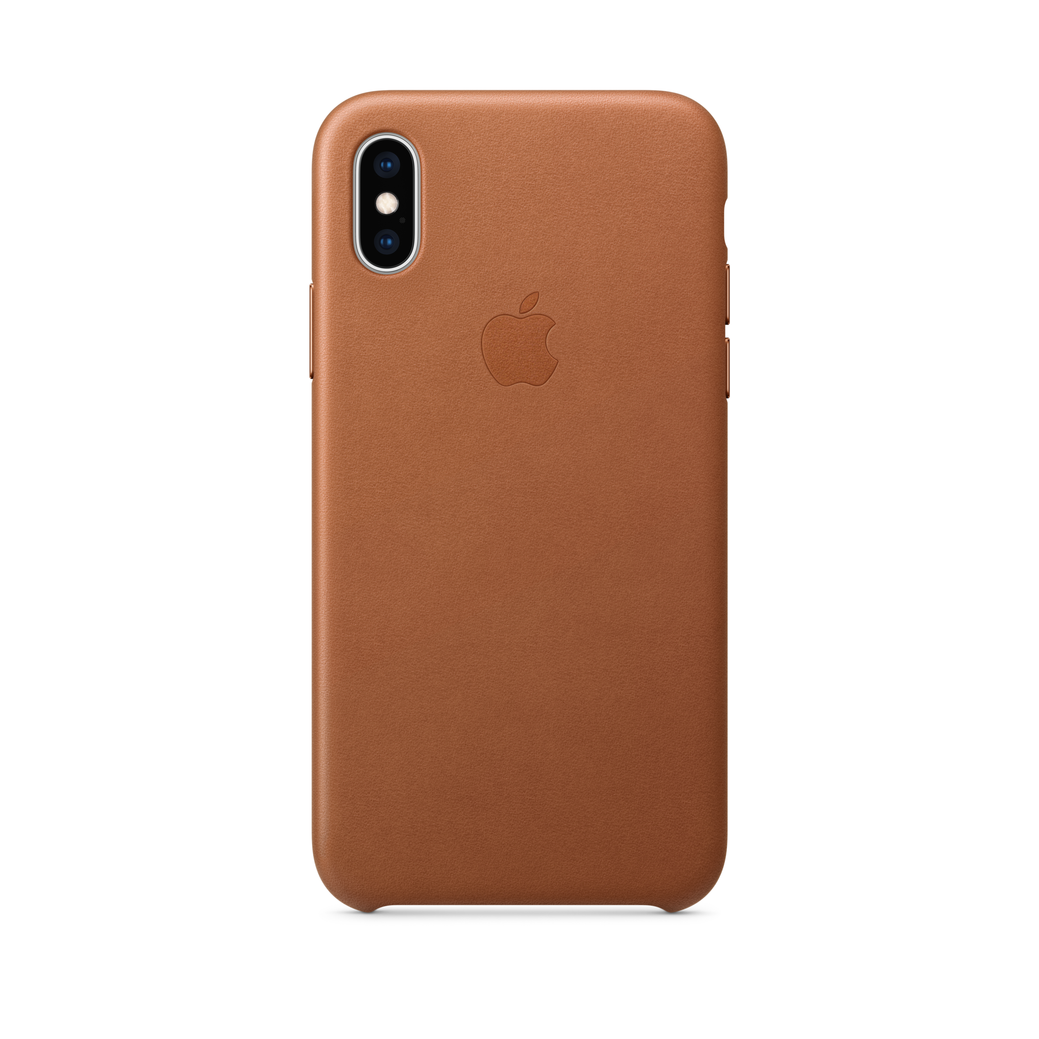 iPhone XS Leather Case — Saddle Brown