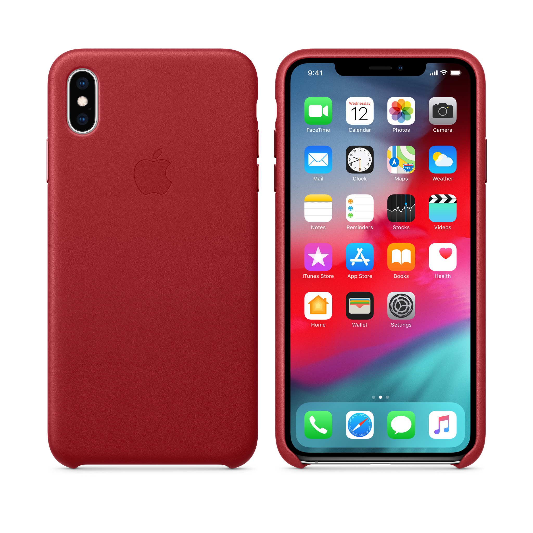 iPhone XS Max Leather Case — PRODUCT(RED)