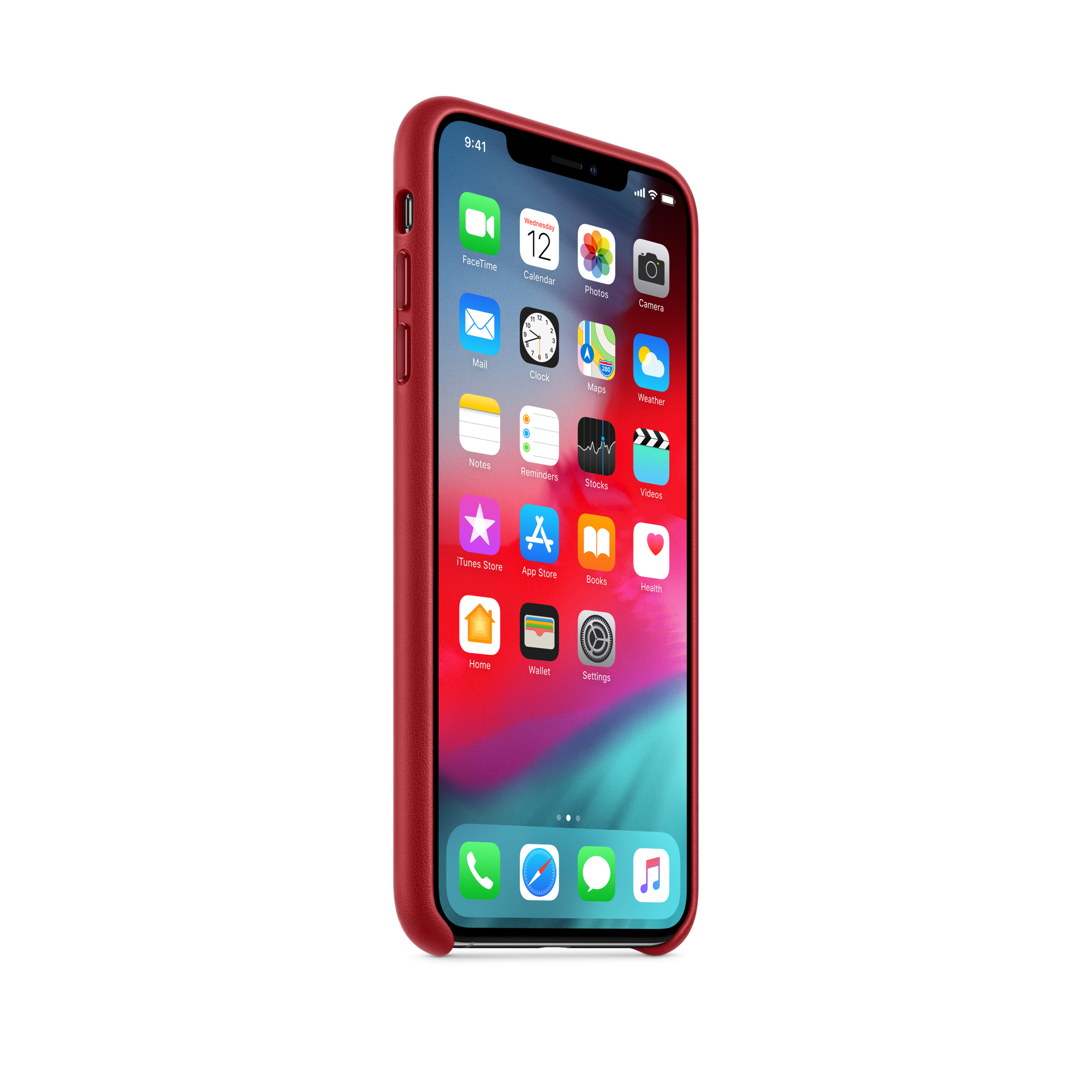 iPhone XS Max Leather Case — PRODUCT(RED)