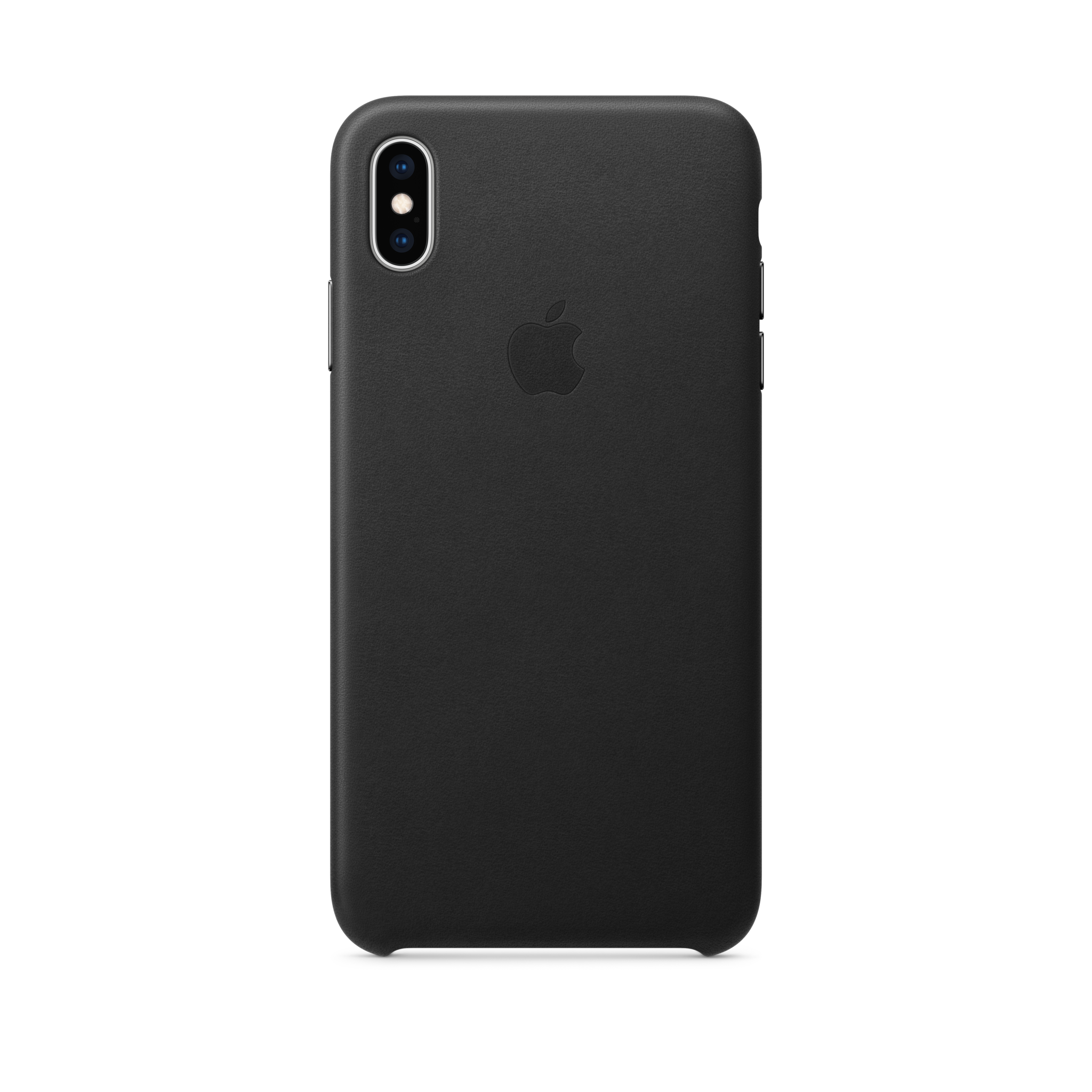 iPhone XS Max Leather Case — Black