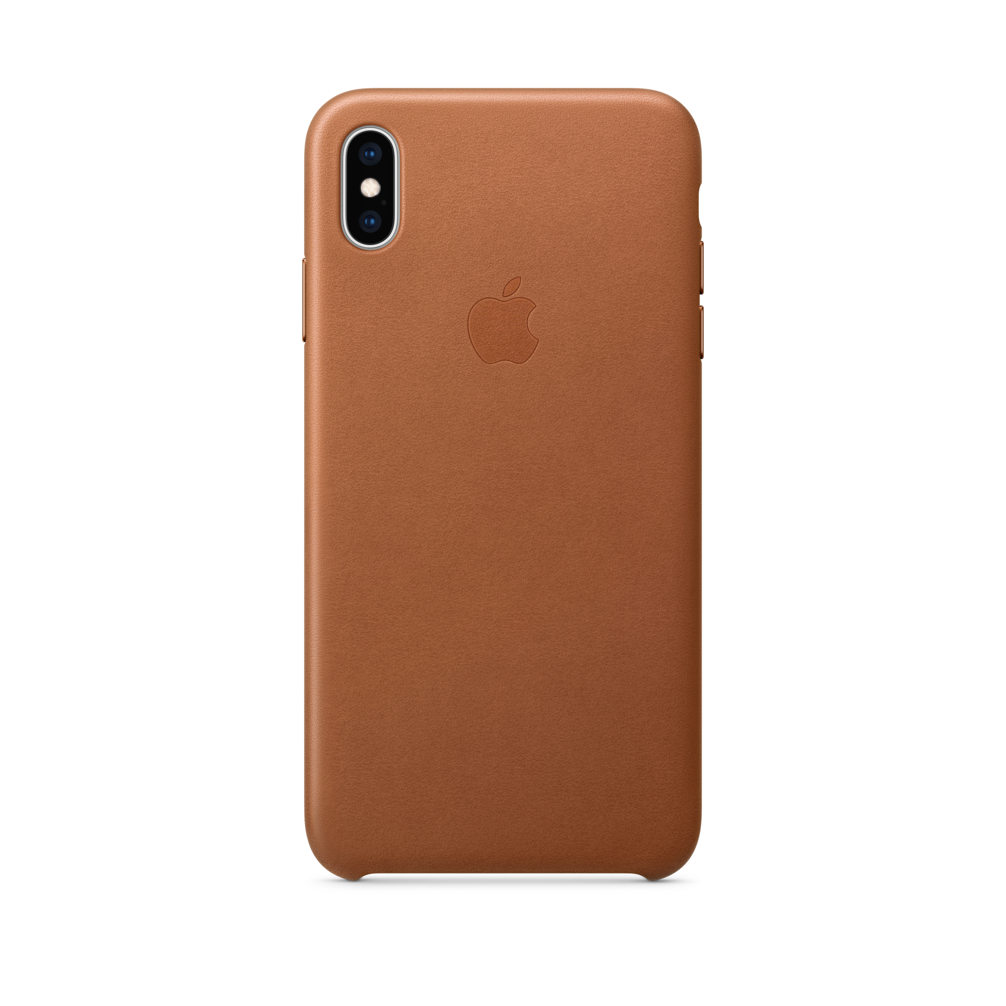 iPhone XS Max Leather Case — Saddle Brown