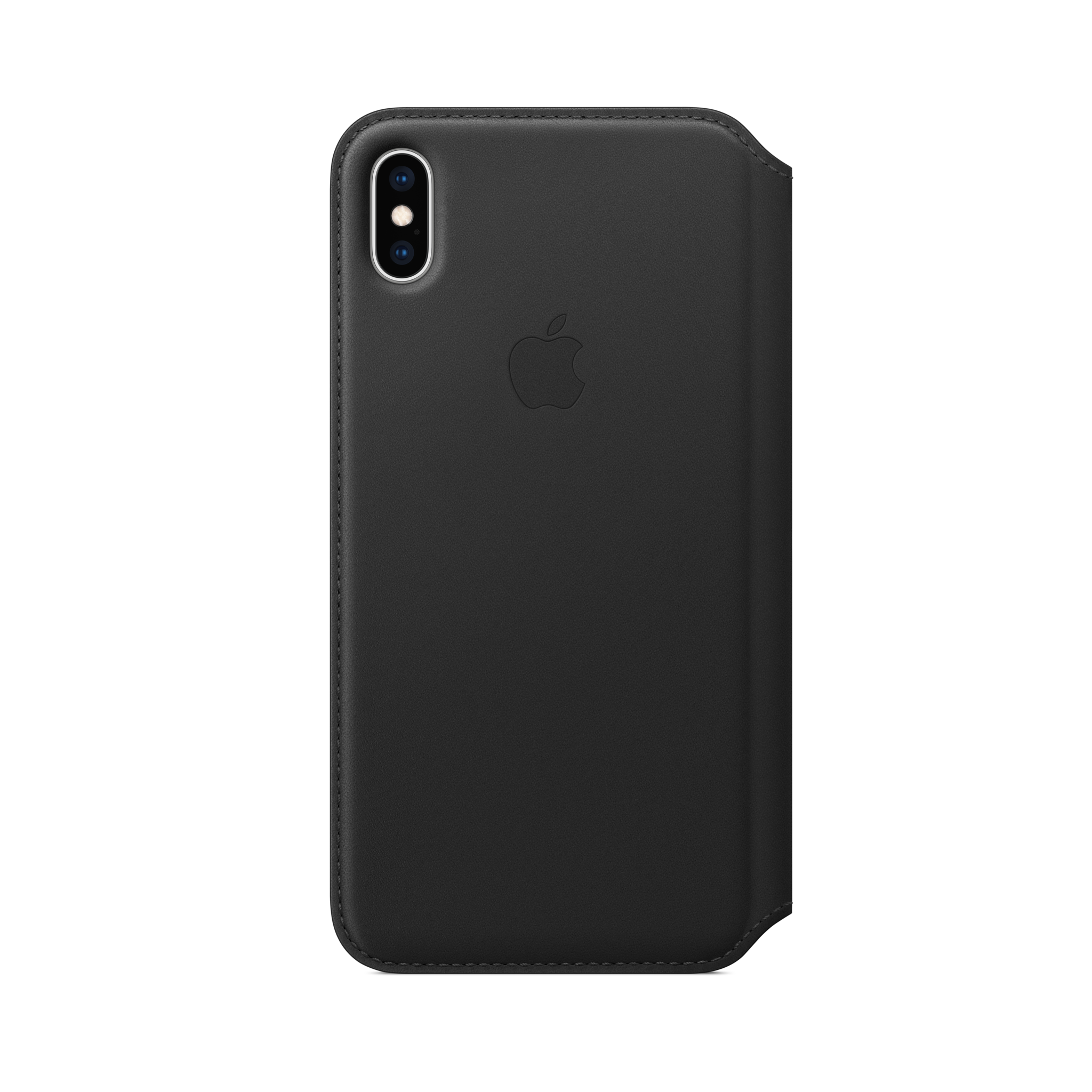 iPhone XS Max Leather Folio — Black