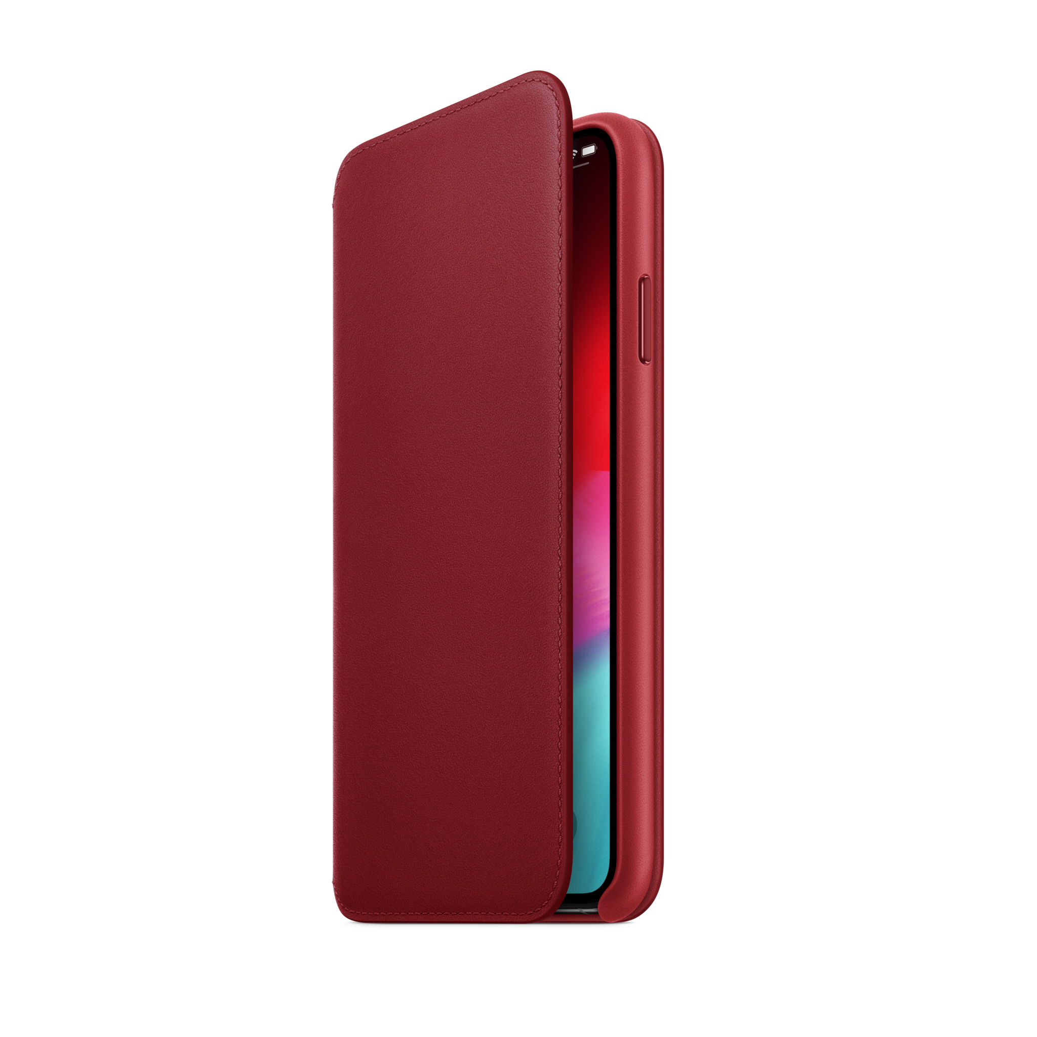 iPhone XS Max Leather Folio — PRODUCT(RED)
