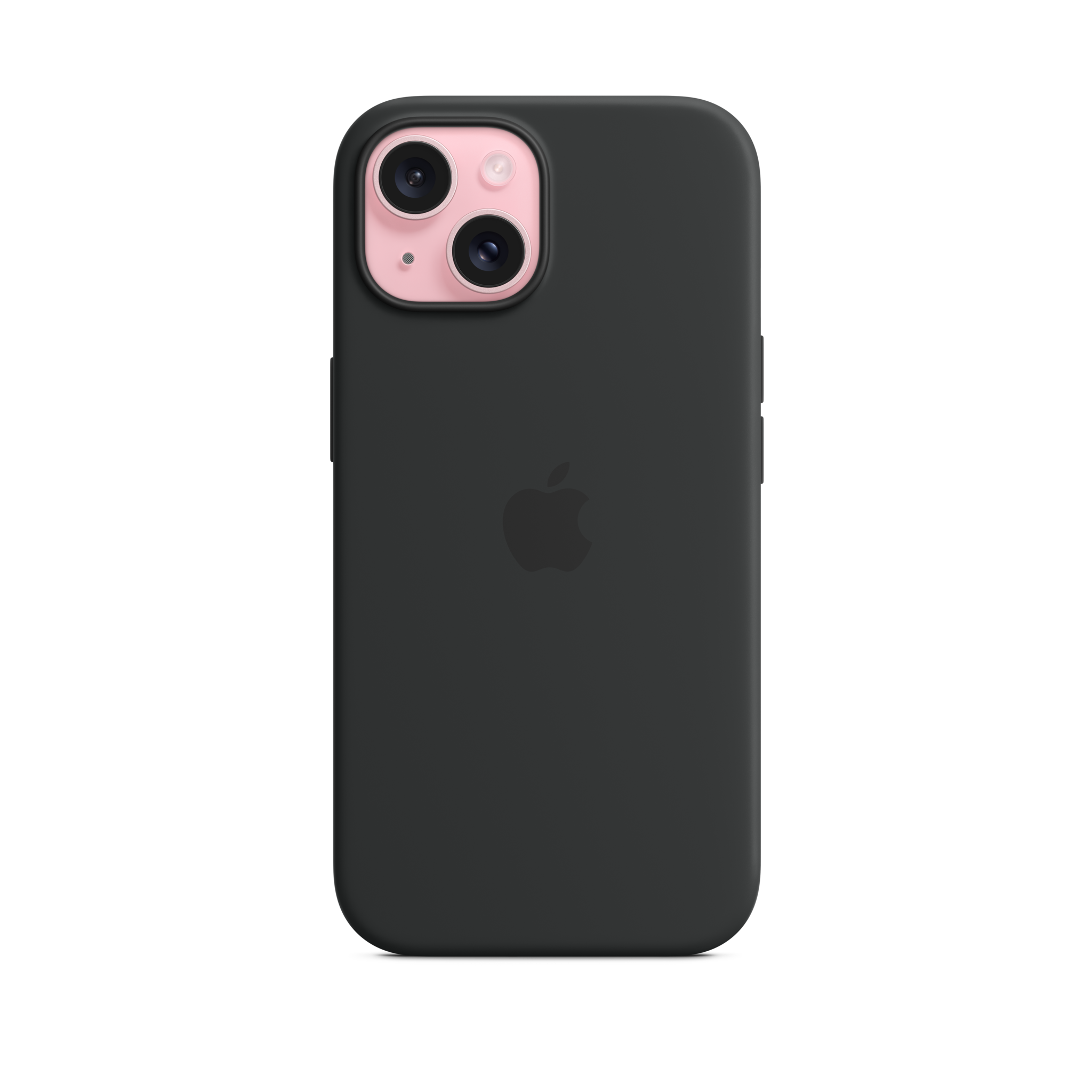 iPhone 15 Silicone Case with MagSafe — Black