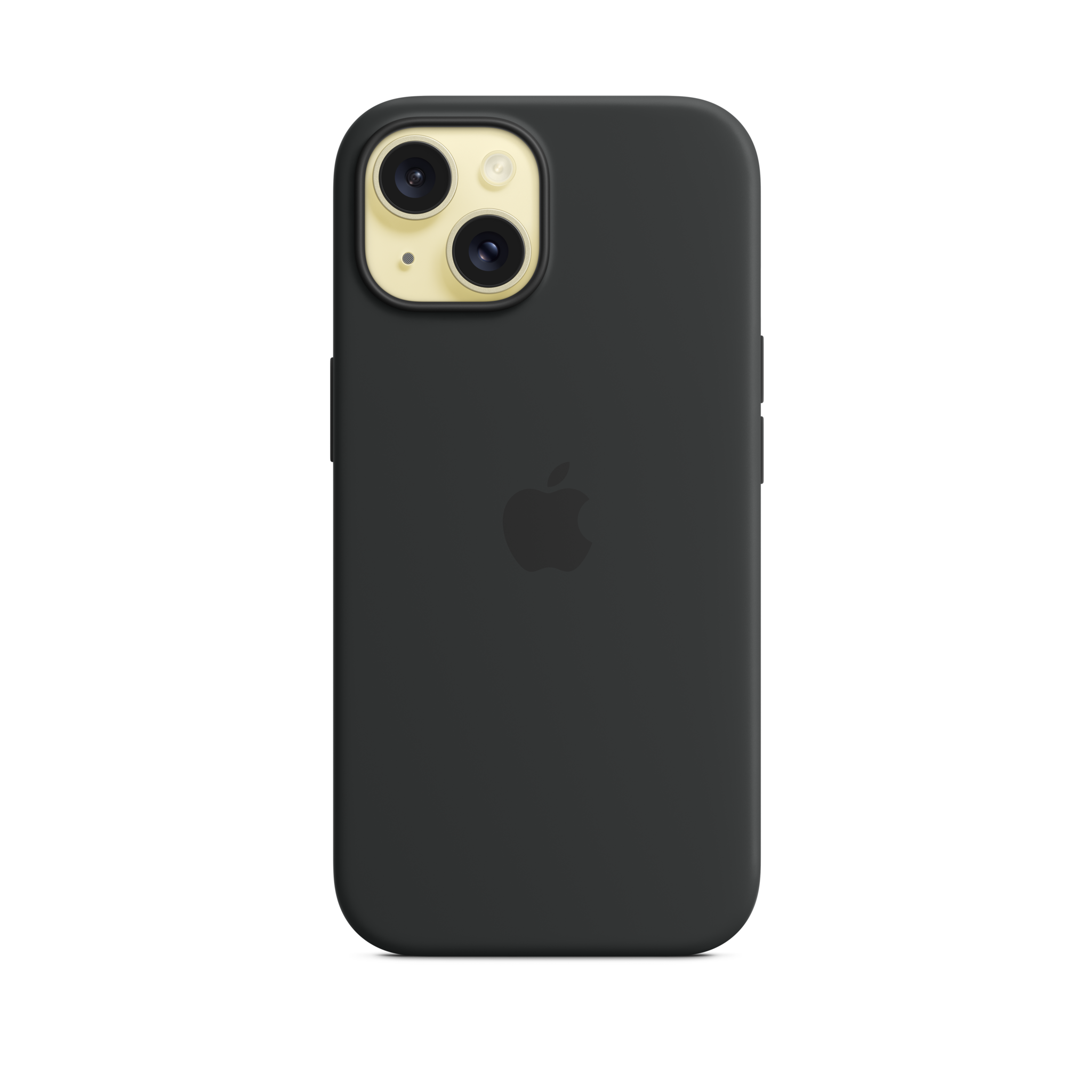 iPhone 15 Silicone Case with MagSafe — Black