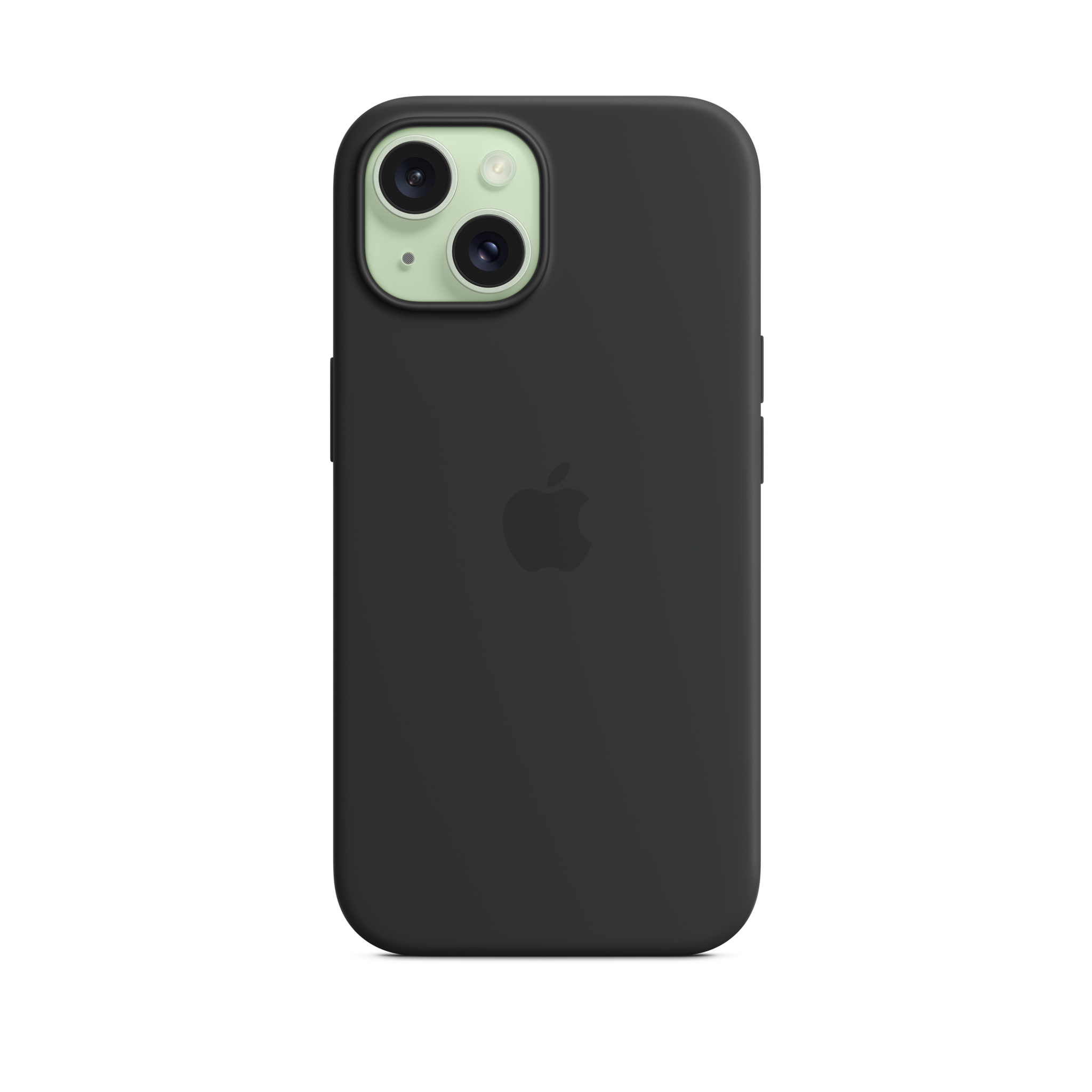 iPhone 15 Silicone Case with MagSafe — Black
