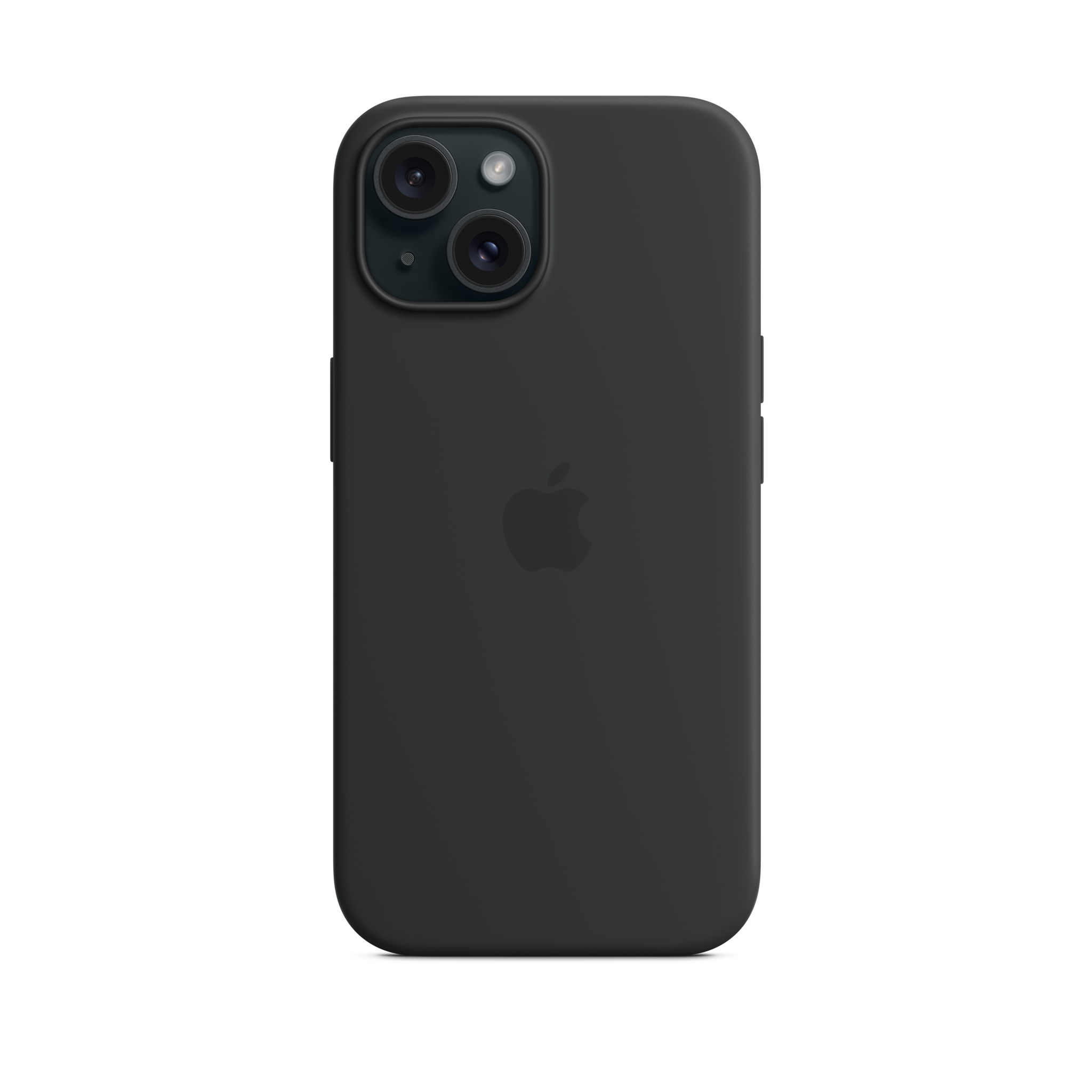 iPhone 15 Silicone Case with MagSafe — Black
