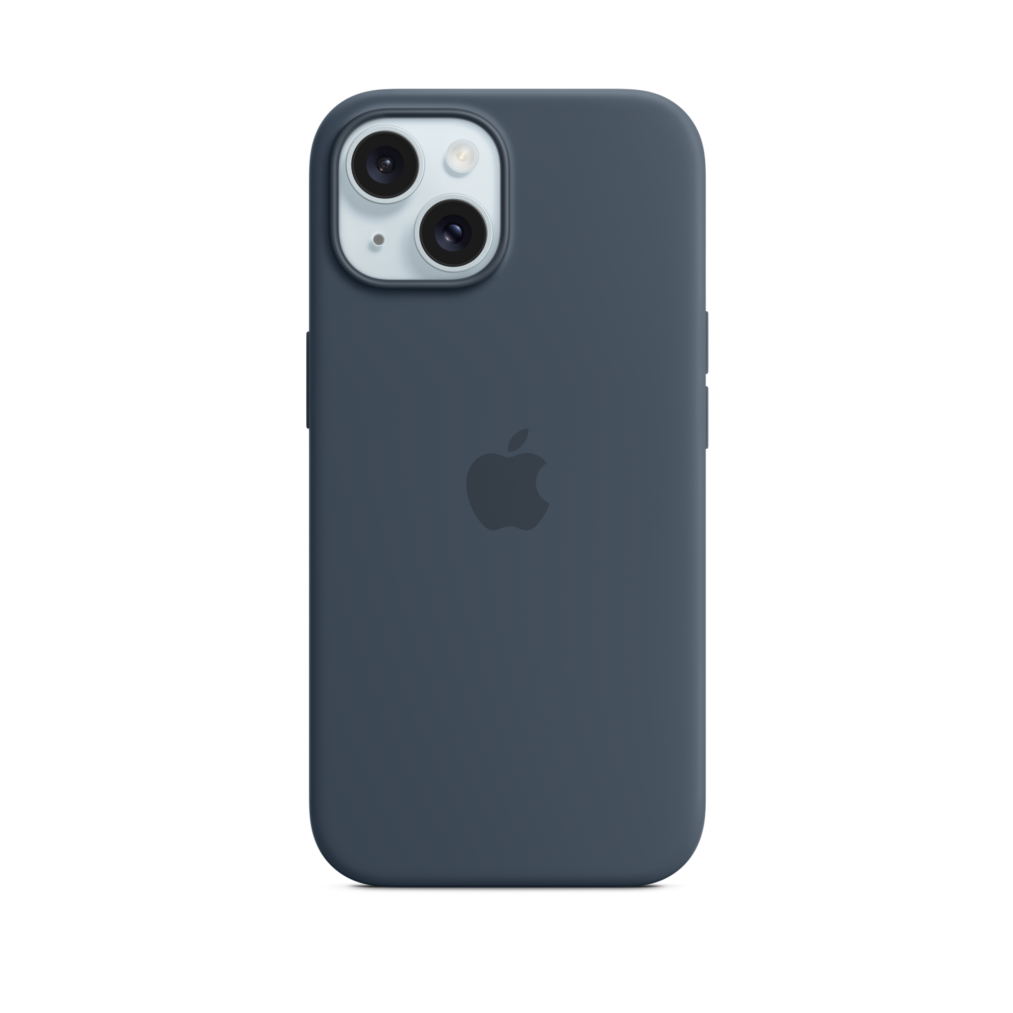 iPhone 15 Silicone Case with MagSafe — Storm Blue