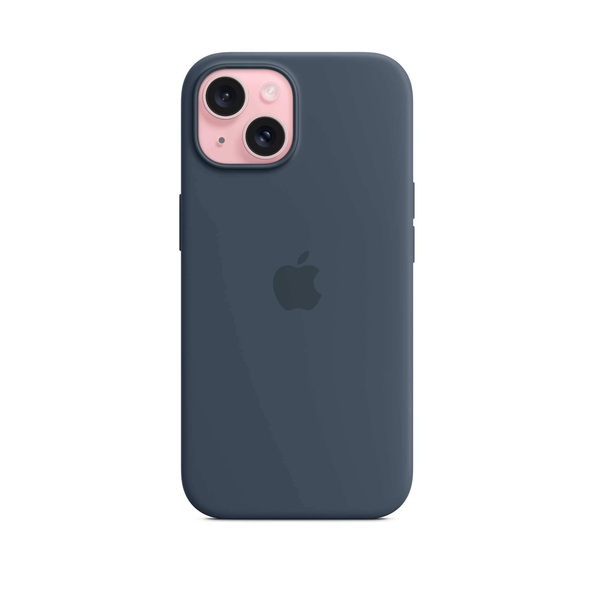 iPhone 15 Silicone Case with MagSafe — Storm Blue