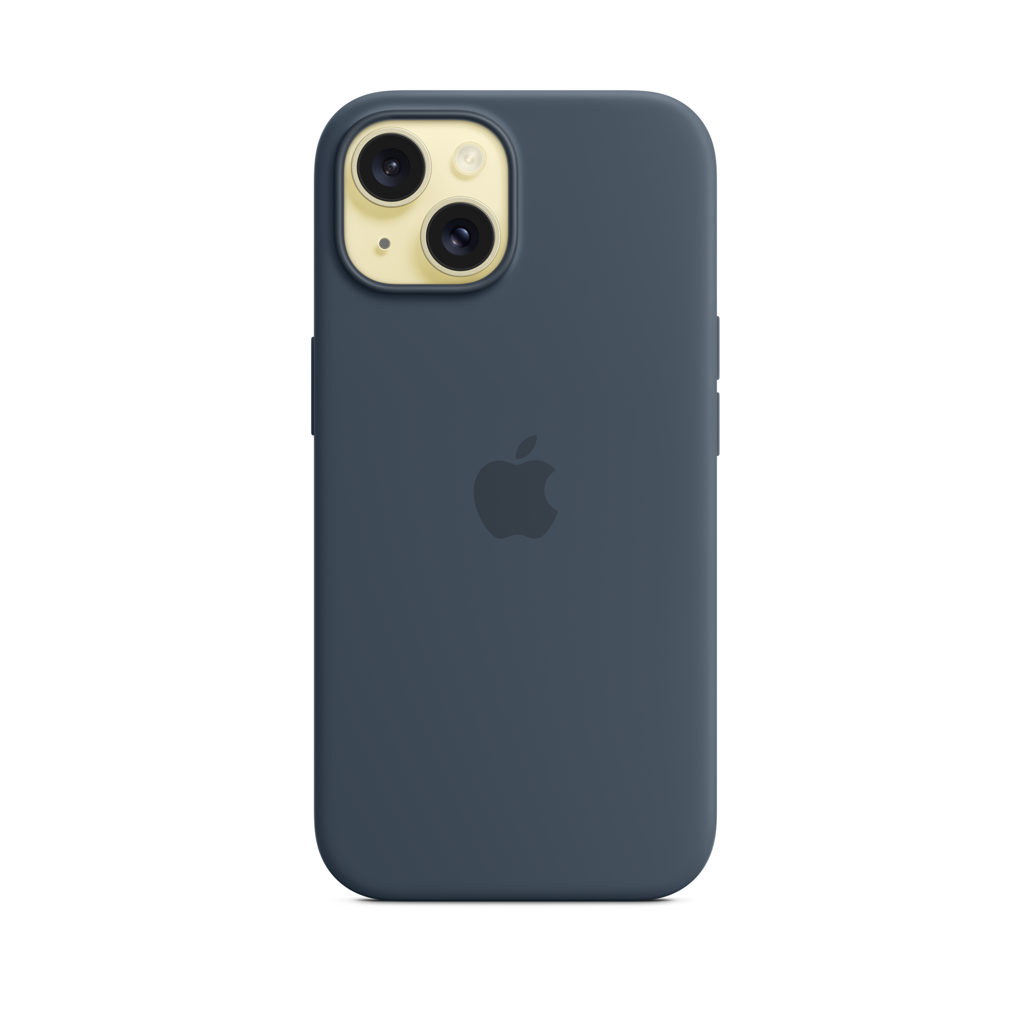 iPhone 15 Silicone Case with MagSafe — Storm Blue