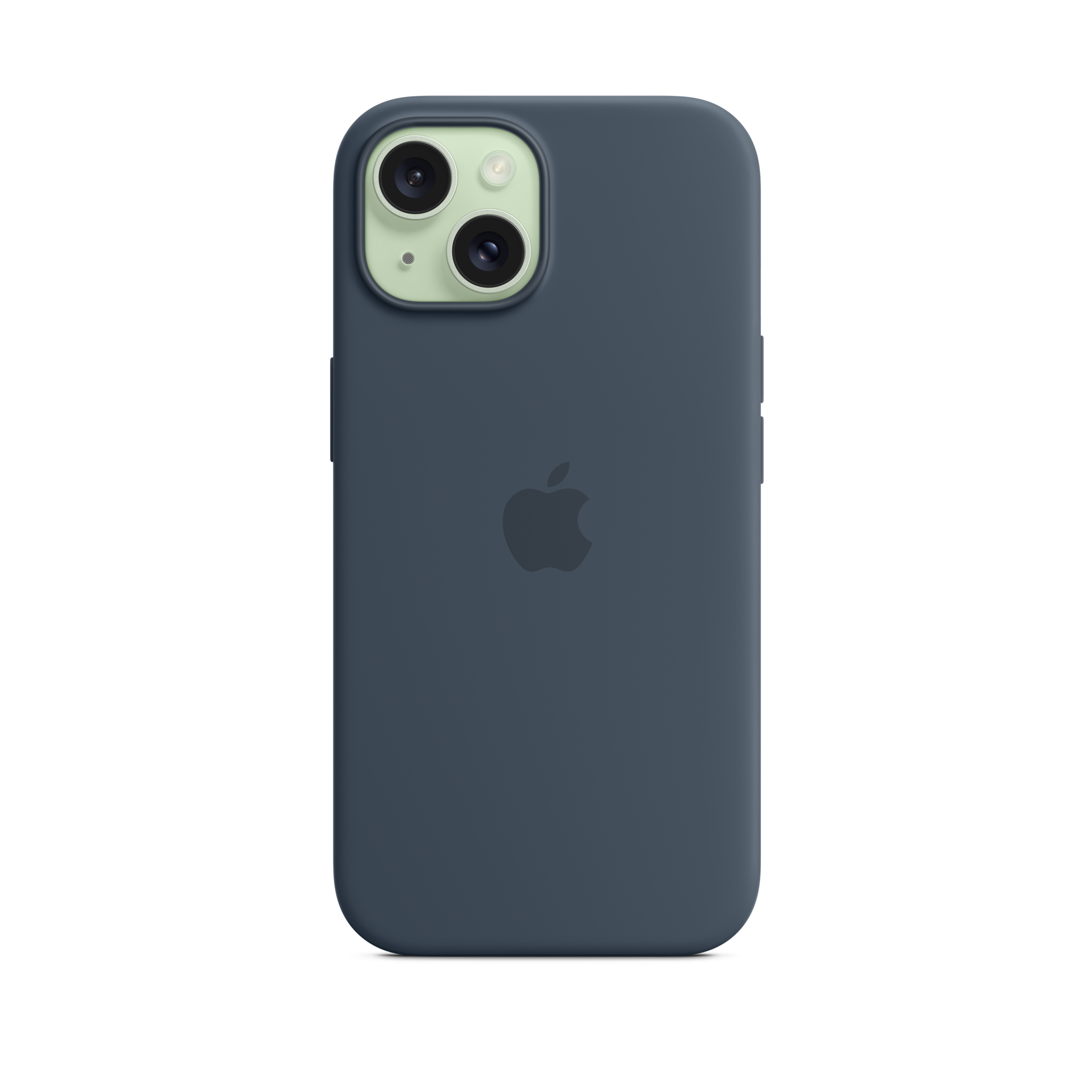 iPhone 15 Silicone Case with MagSafe — Storm Blue