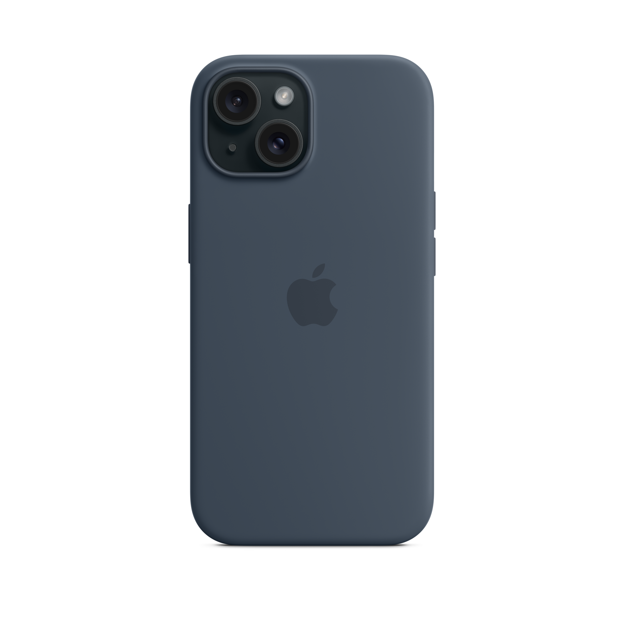 iPhone 15 Silicone Case with MagSafe — Storm Blue