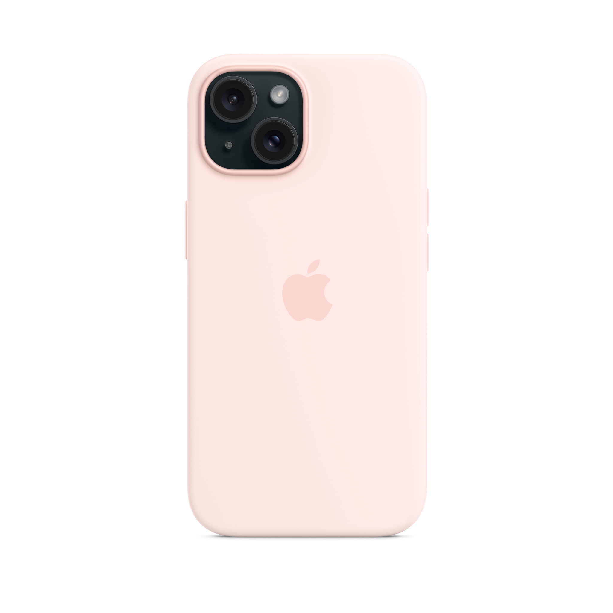 iPhone 15 Silicone Case with MagSafe — Light Pink
