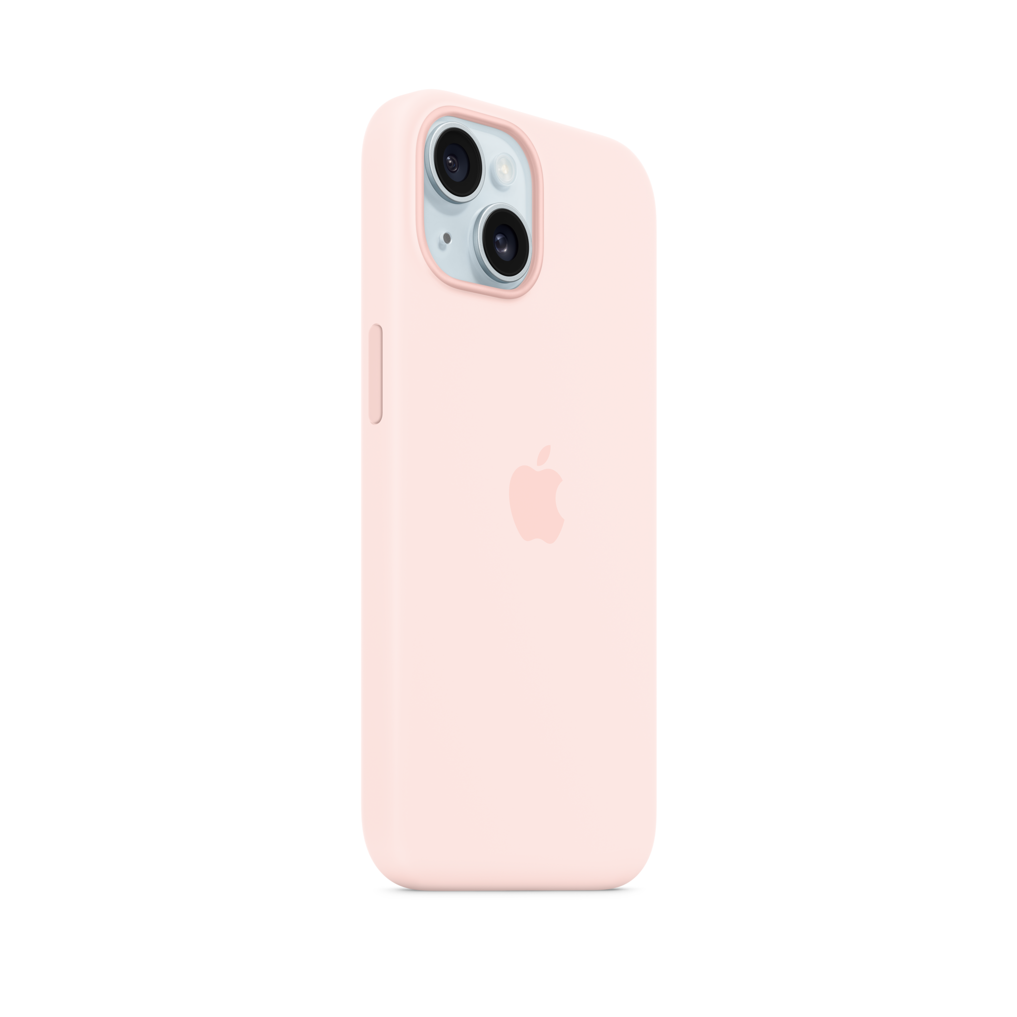 iPhone 15 Silicone Case with MagSafe — Light Pink