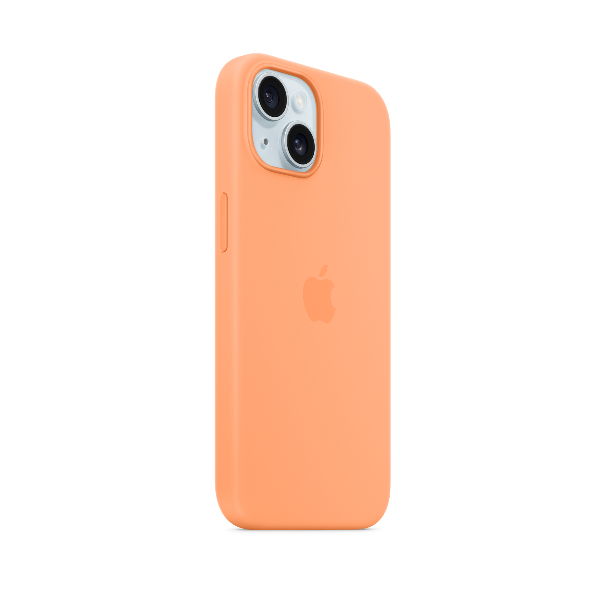 iPhone 15 Silicone Case with MagSafe — Orange Sorbet