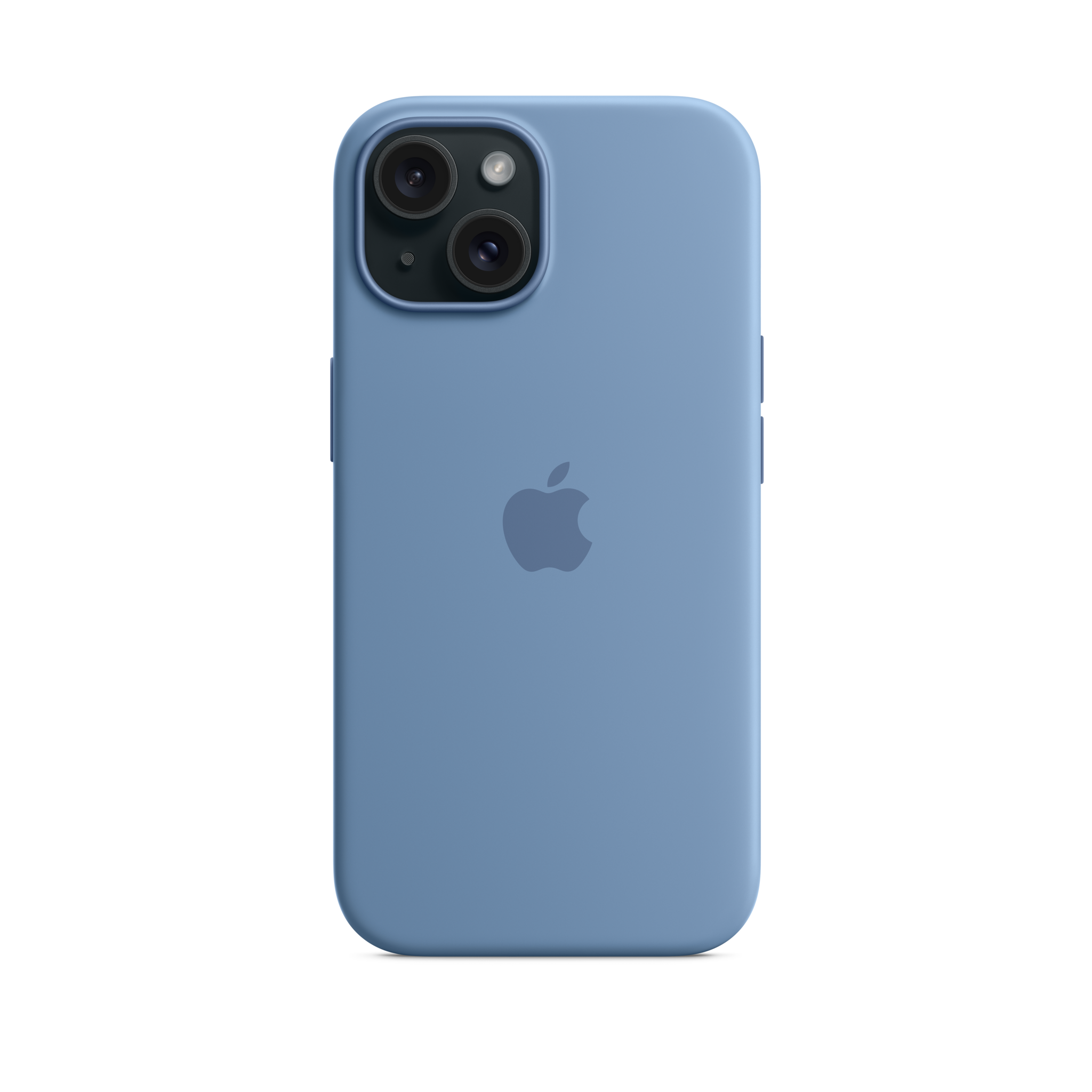 iPhone 15 Silicone Case with MagSafe — Winter Blue
