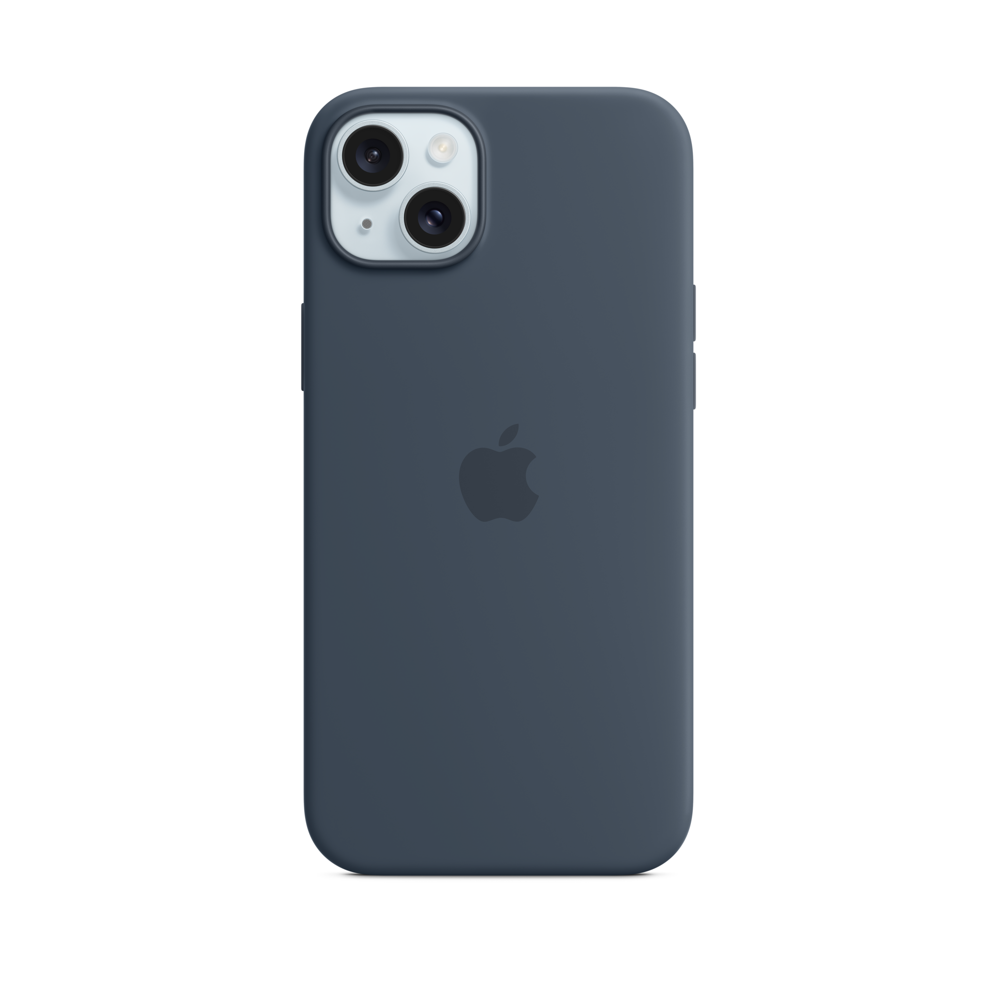 iPhone 15 Plus Silicone Case with MagSafe — Storm Blue