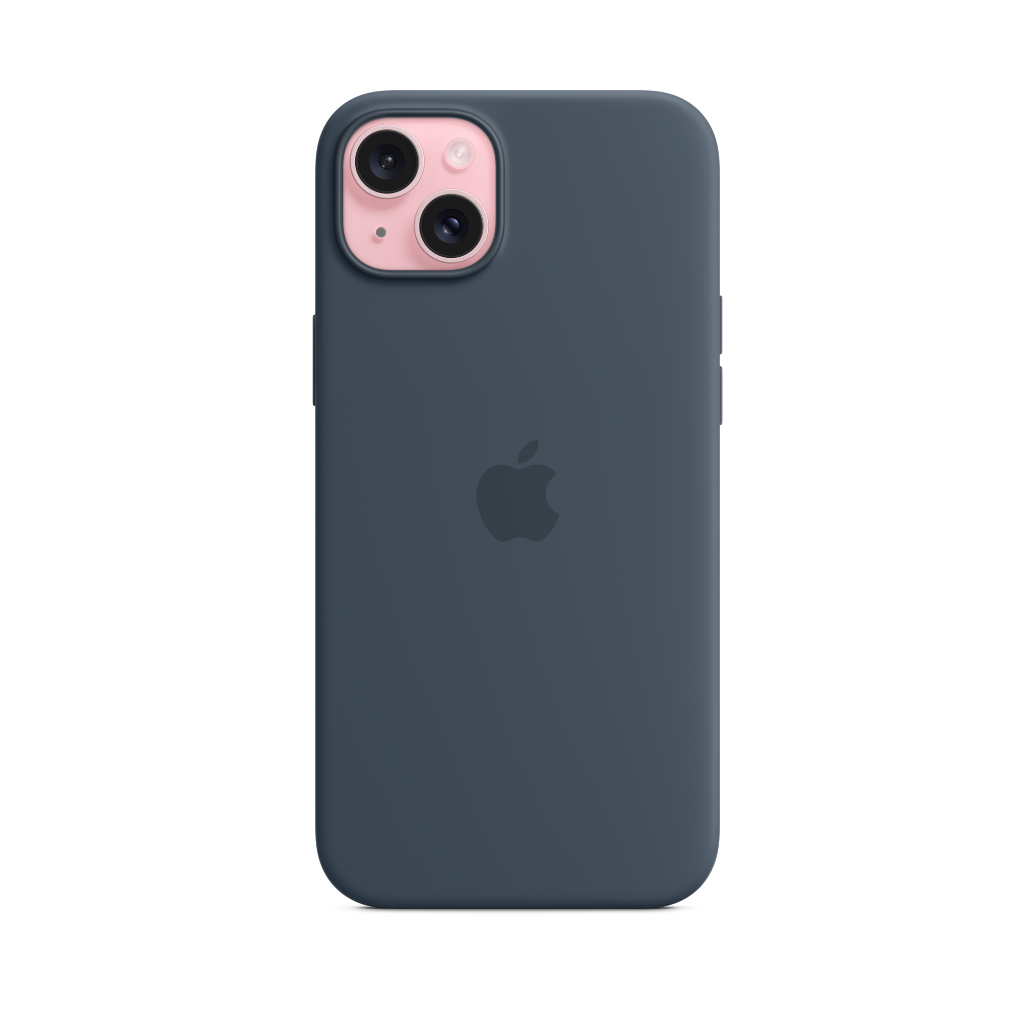 iPhone 15 Plus Silicone Case with MagSafe — Storm Blue