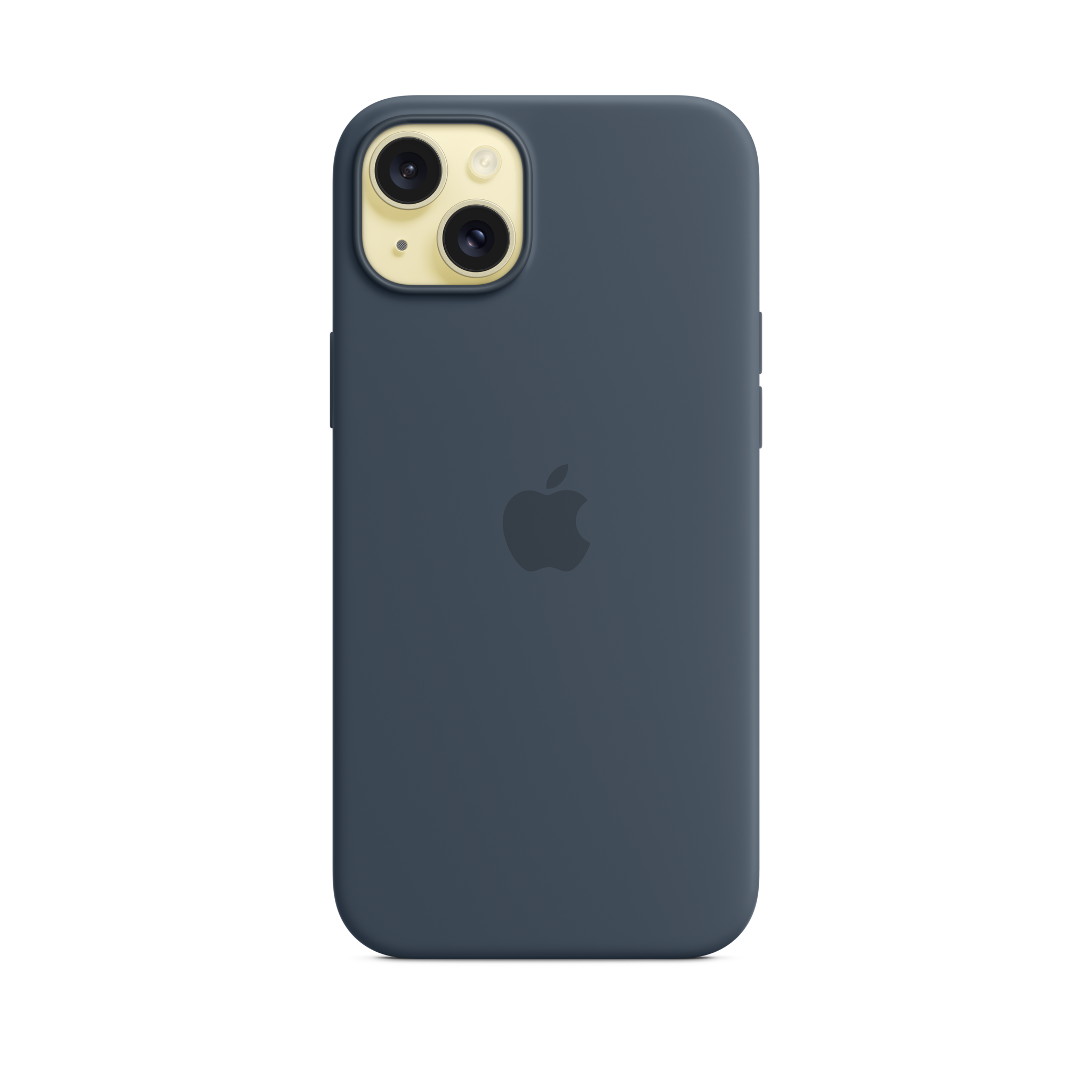 iPhone 15 Plus Silicone Case with MagSafe — Storm Blue