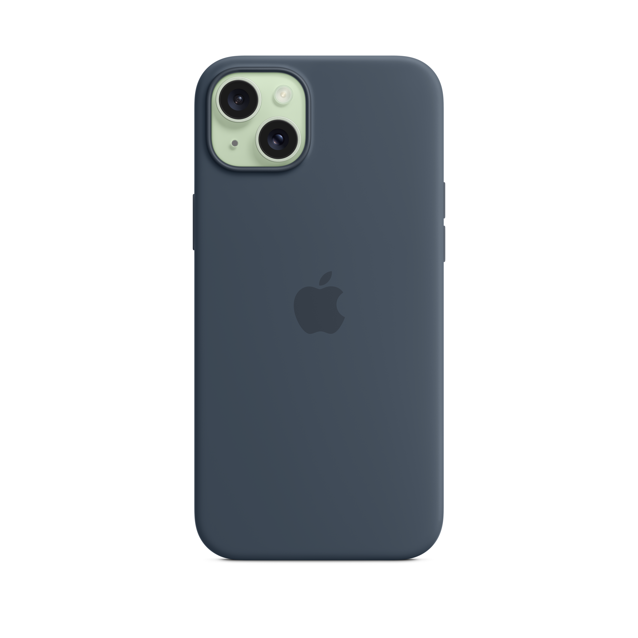 iPhone 15 Plus Silicone Case with MagSafe — Storm Blue