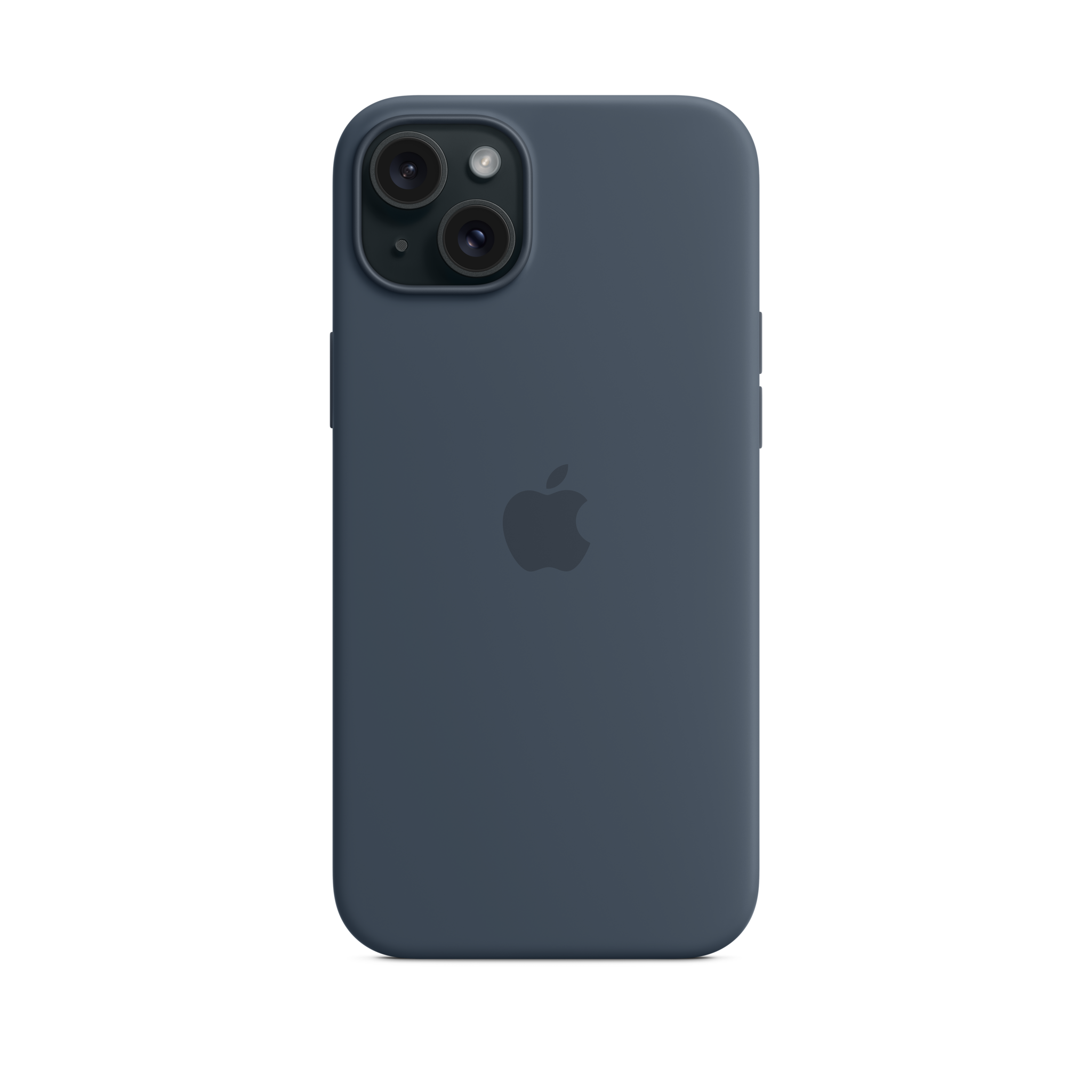 iPhone 15 Plus Silicone Case with MagSafe — Storm Blue