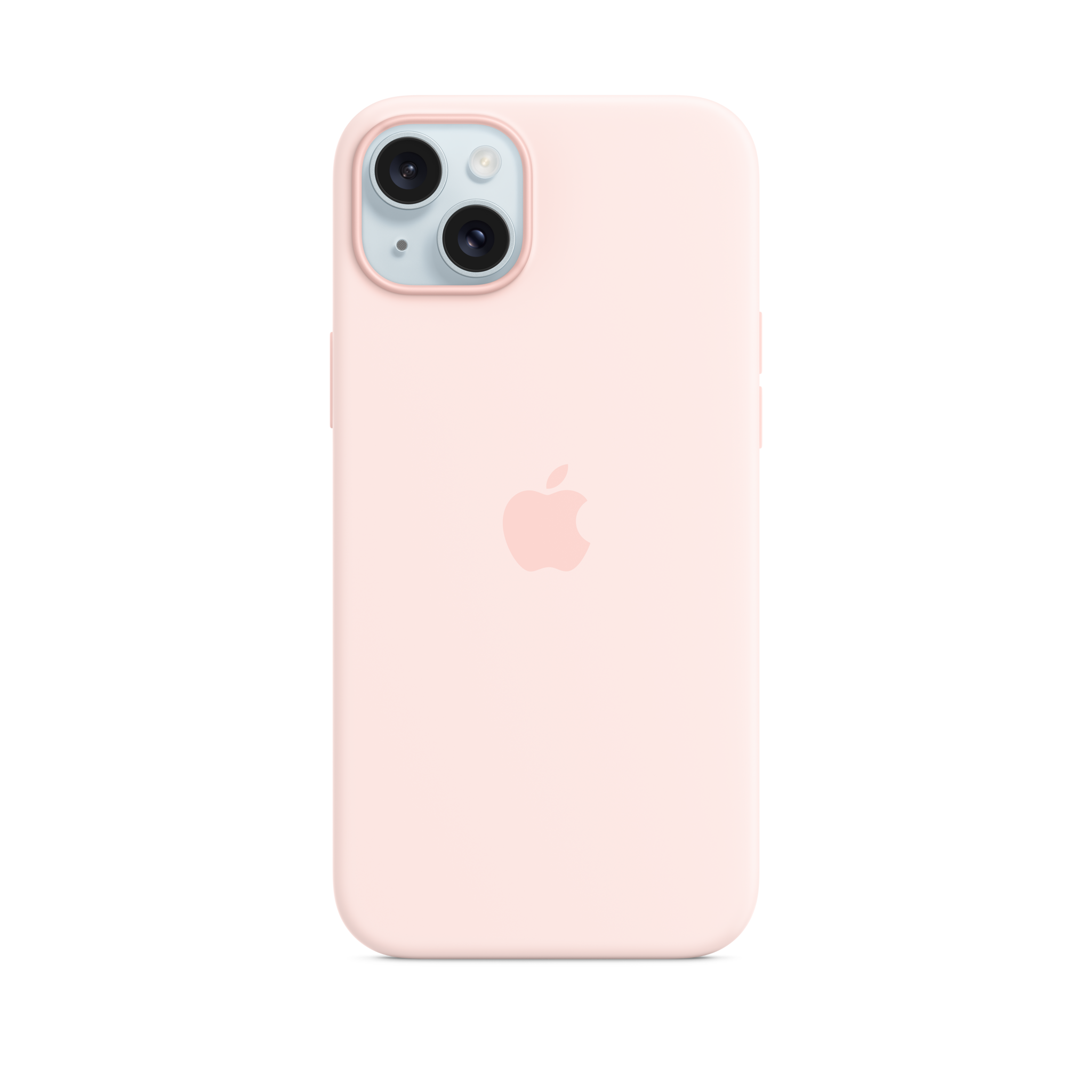 iPhone 15 Plus Silicone Case with MagSafe — Light Pink