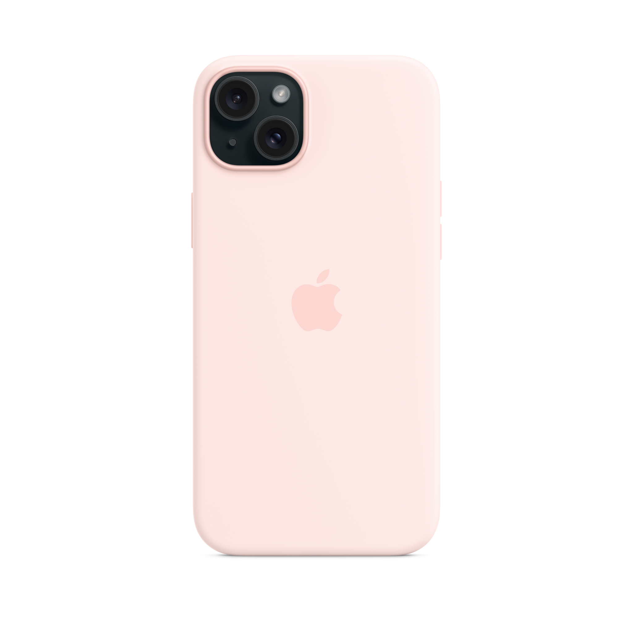 iPhone 15 Plus Silicone Case with MagSafe — Light Pink