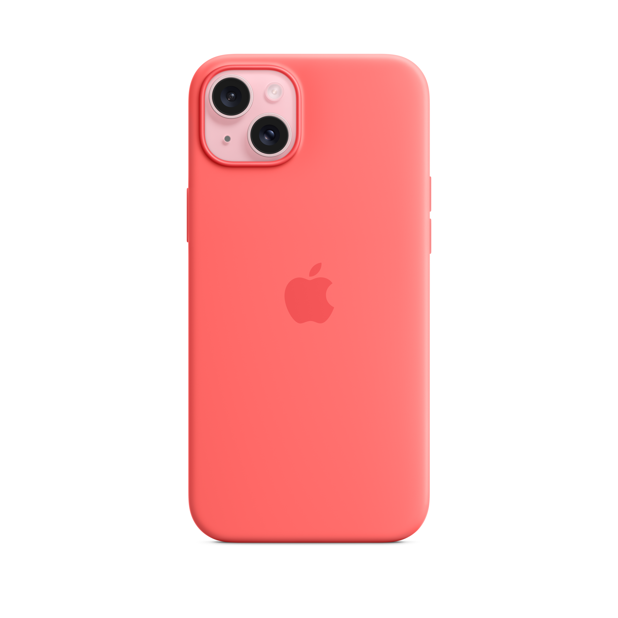 iPhone 15 Plus Silicone Case with MagSafe — Guava
