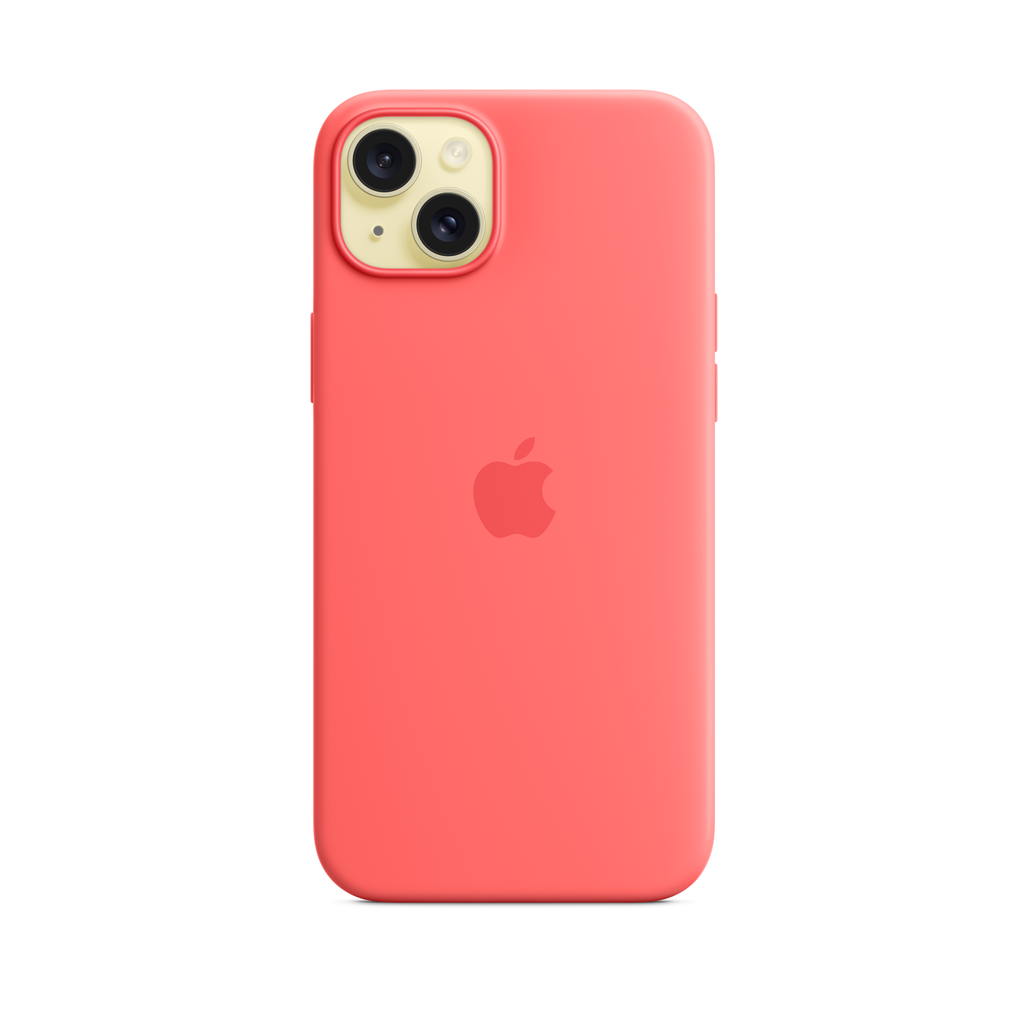 iPhone 15 Plus Silicone Case with MagSafe — Guava