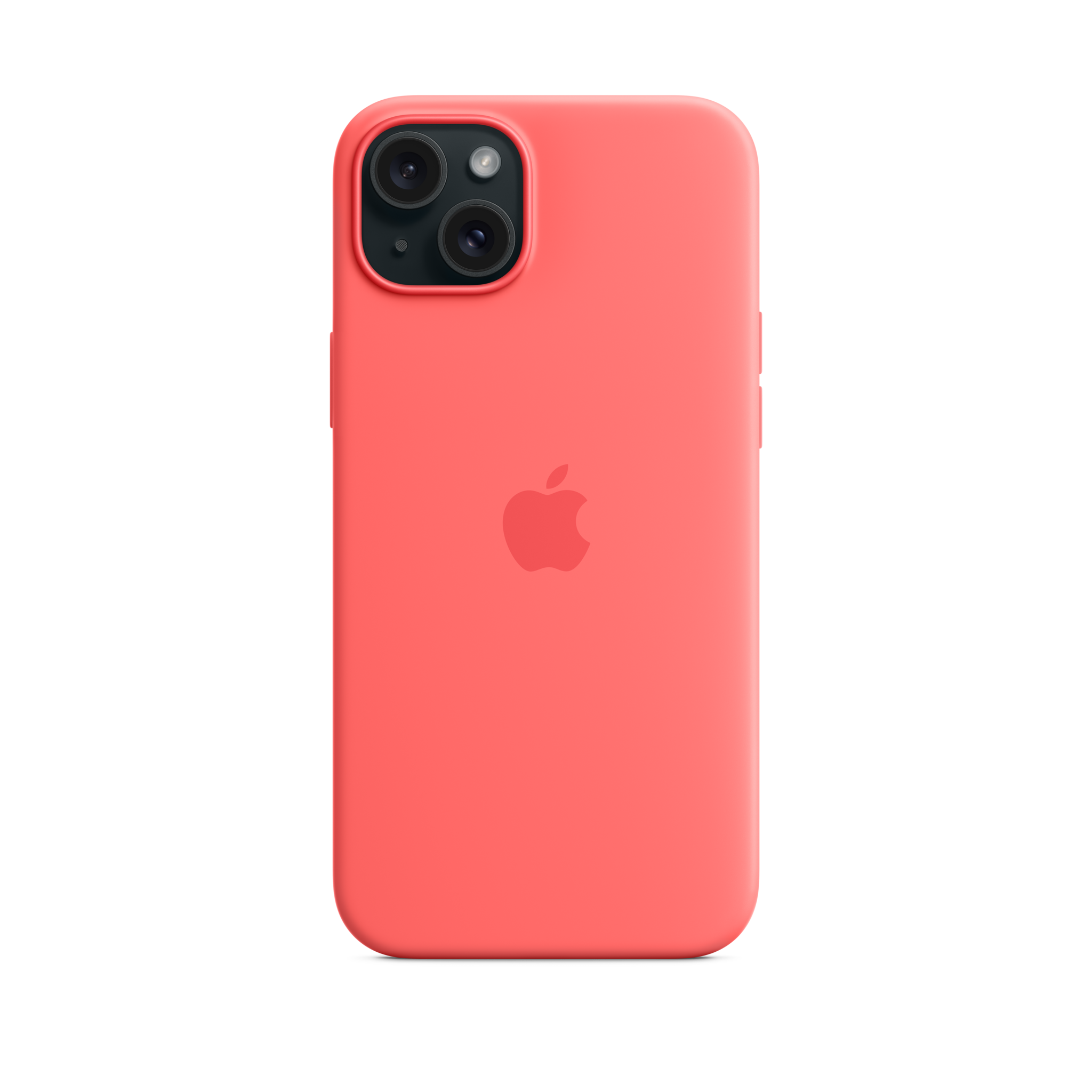 iPhone 15 Plus Silicone Case with MagSafe — Guava