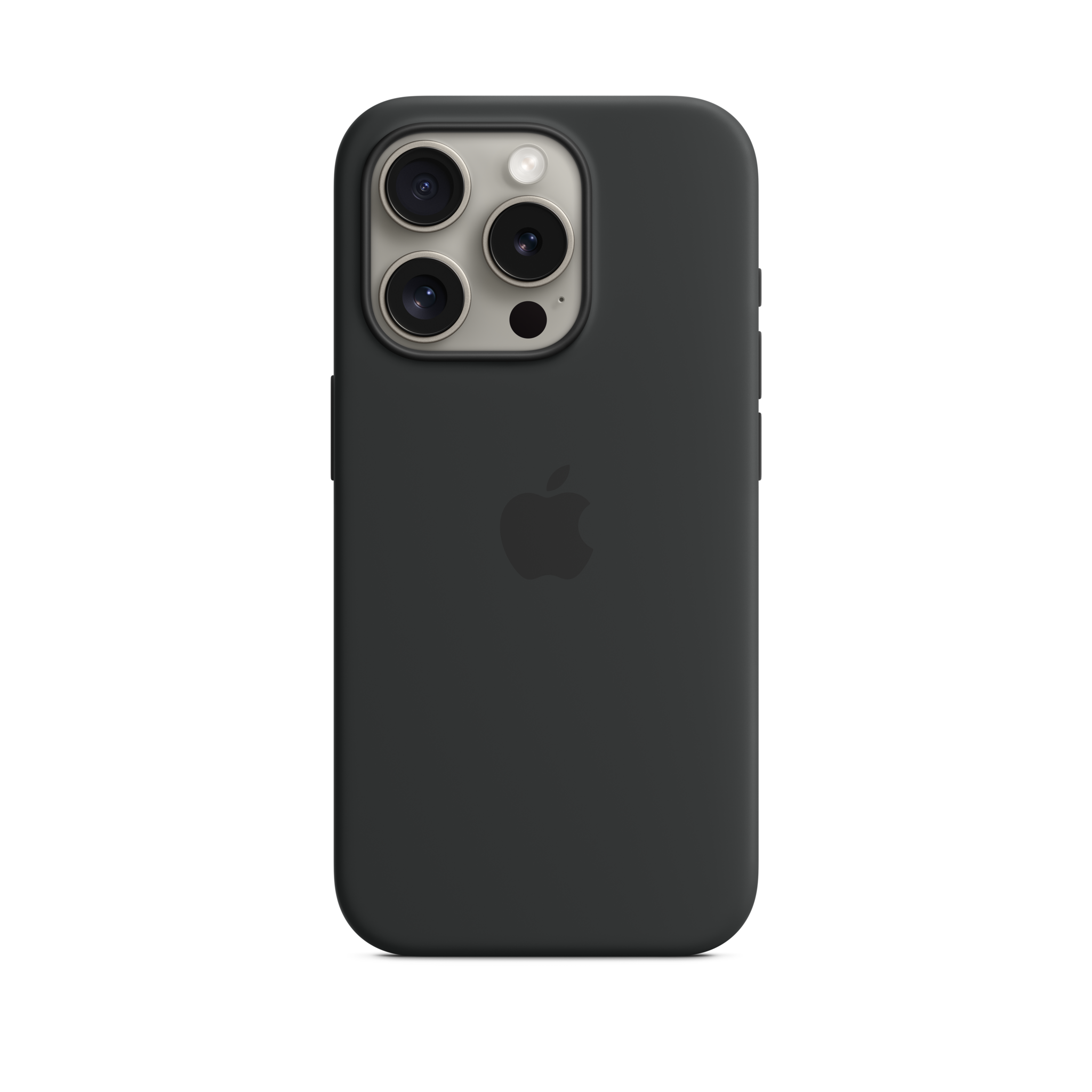iPhone 15 Pro Silicone Case with MagSafe — Black