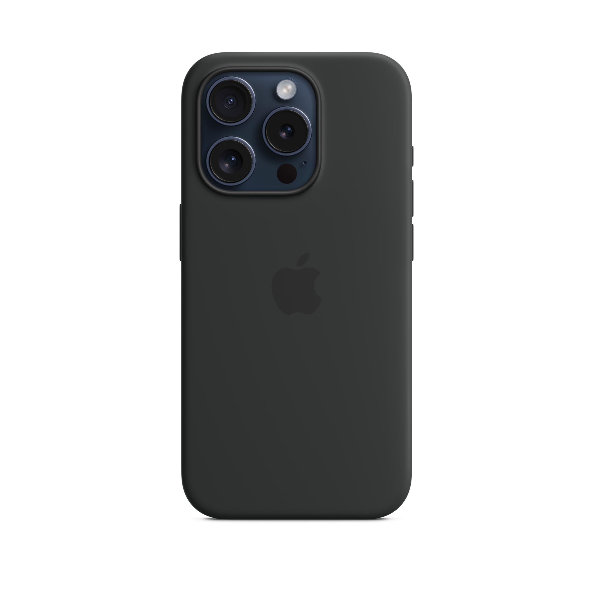 iPhone 15 Pro Silicone Case with MagSafe — Black