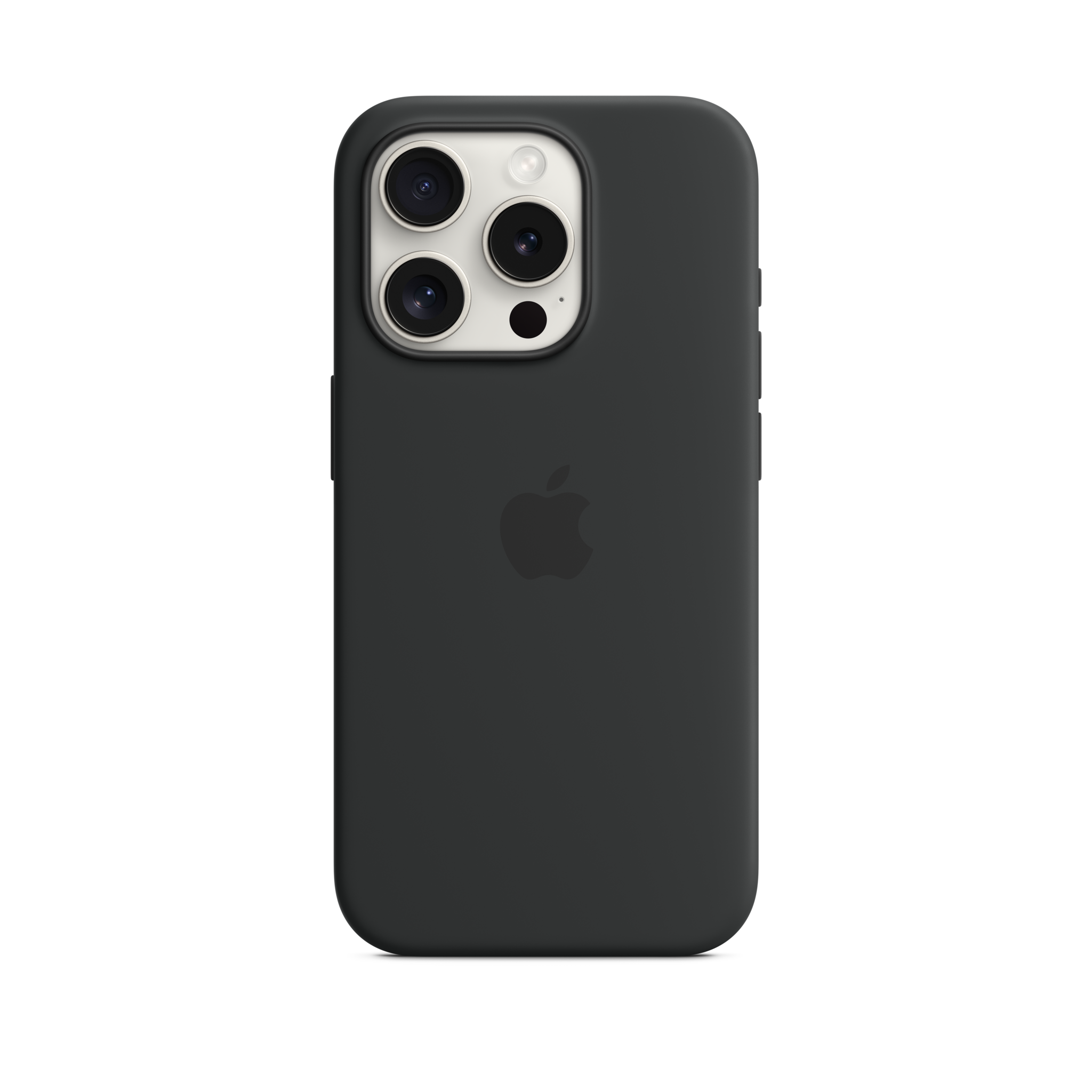 iPhone 15 Pro Silicone Case with MagSafe — Black